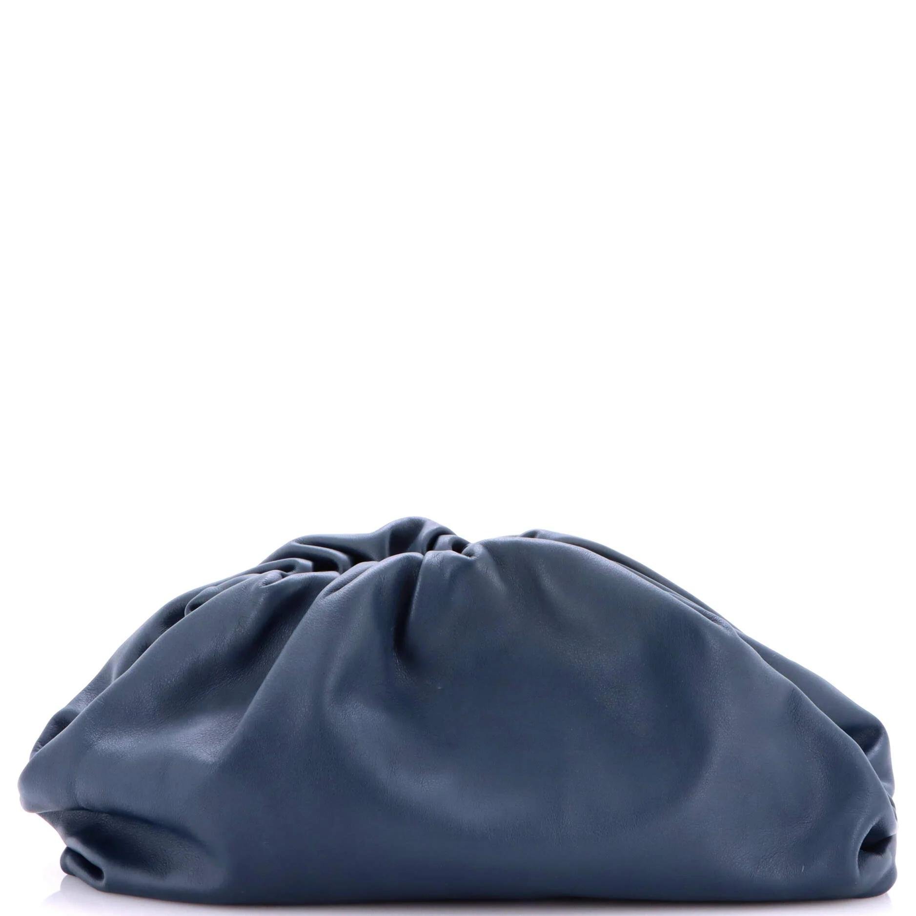 Leather clutch bag