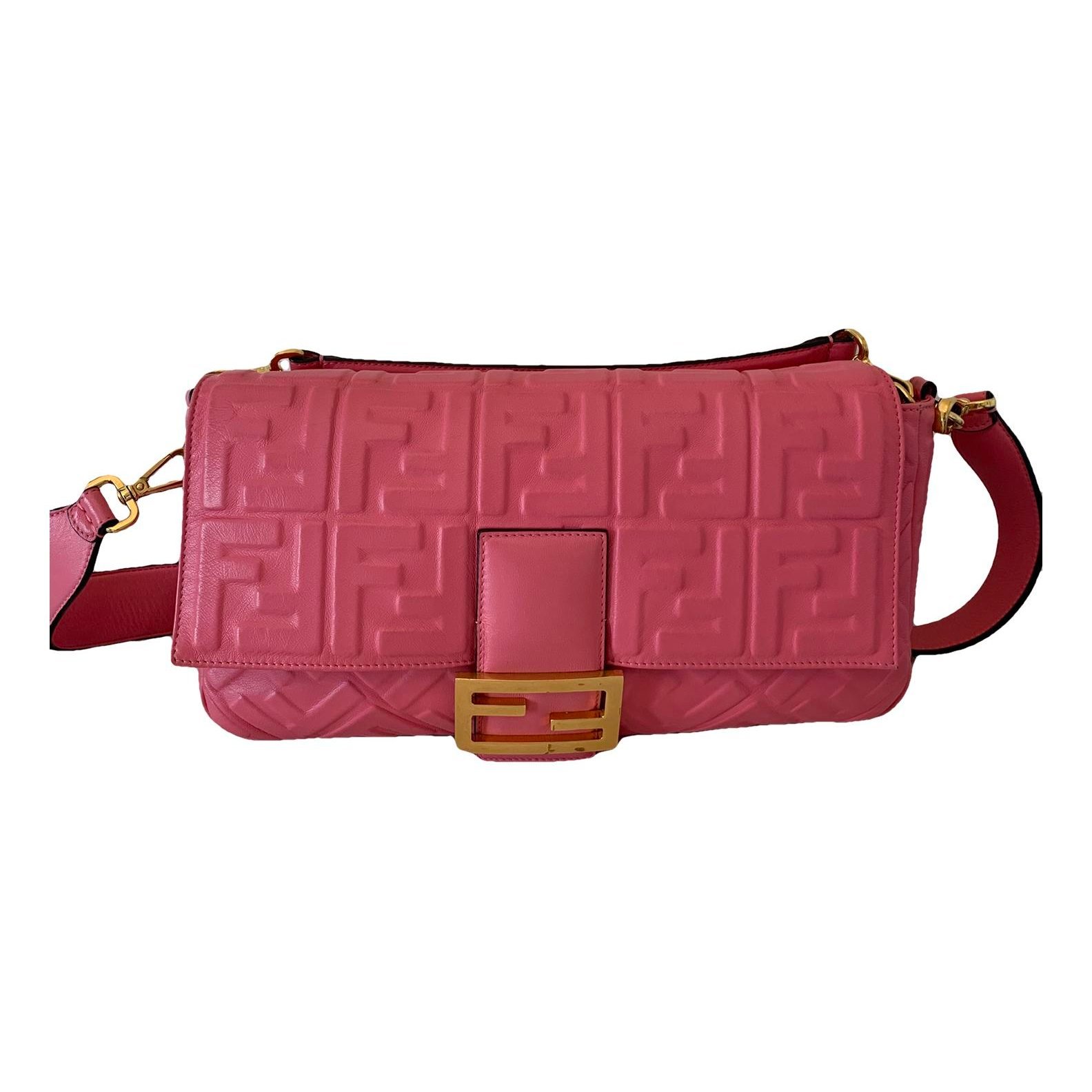 Baguette leather handbag