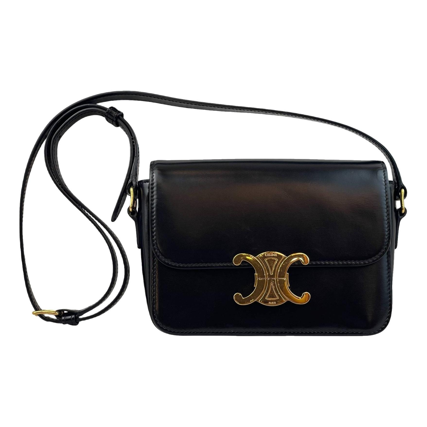 Triomphe leather handbag