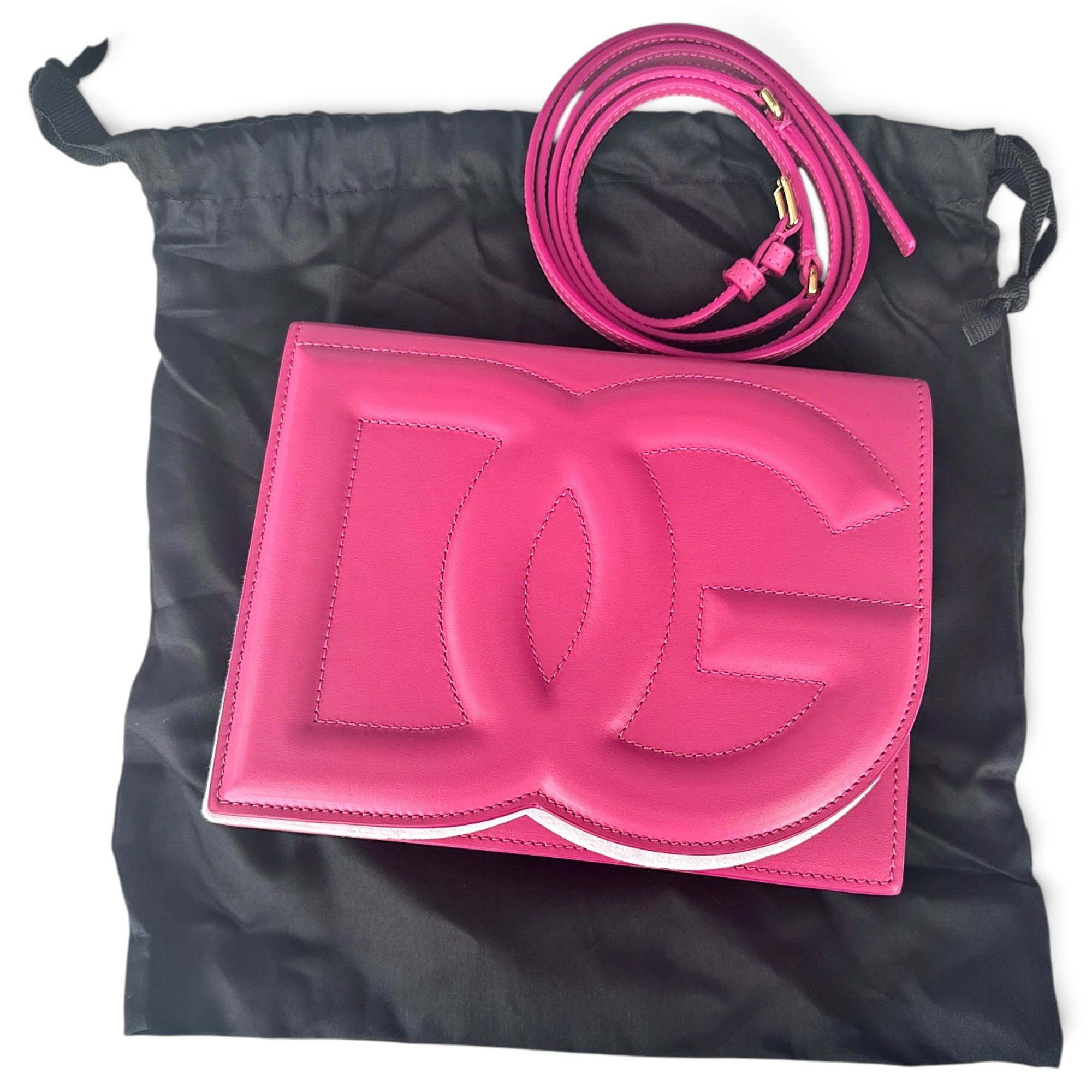 DG Girls leather crossbody bag