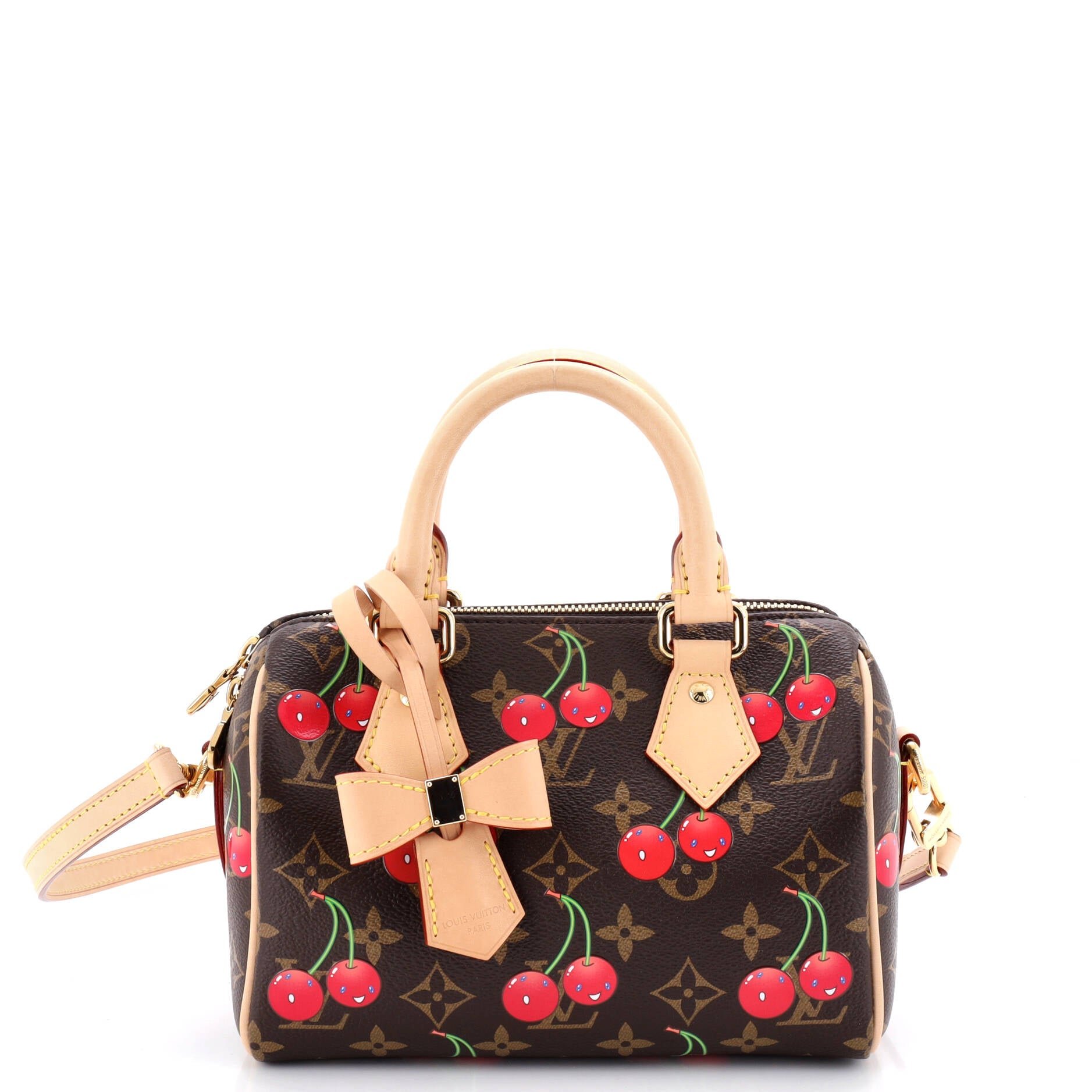 Louis Vuitton x Takashi Murakami Speedy Bandouliere Bag Limited Edition Monogram Cerises 20