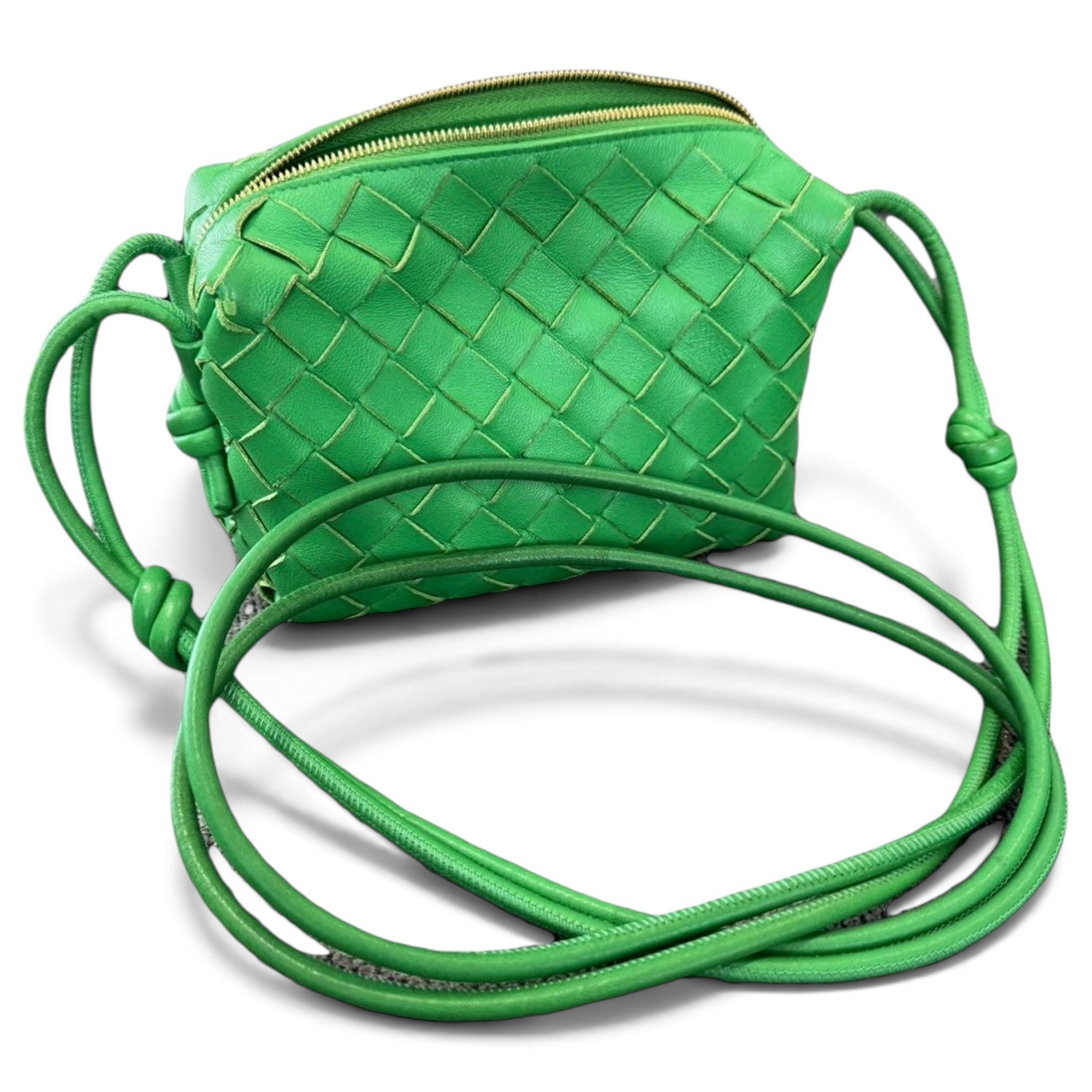 Loop leather crossbody bag