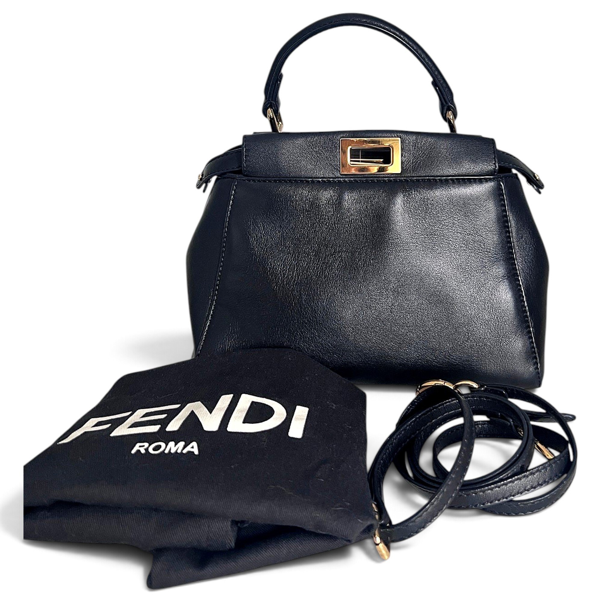 Peekaboo leather handbag