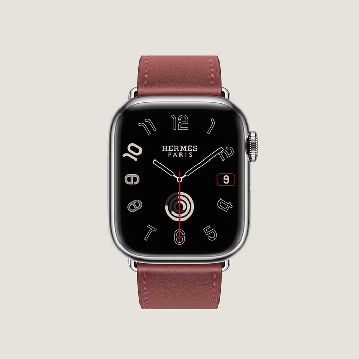 Rouge H Band Apple Watch Hermès Single Tour 41 MM