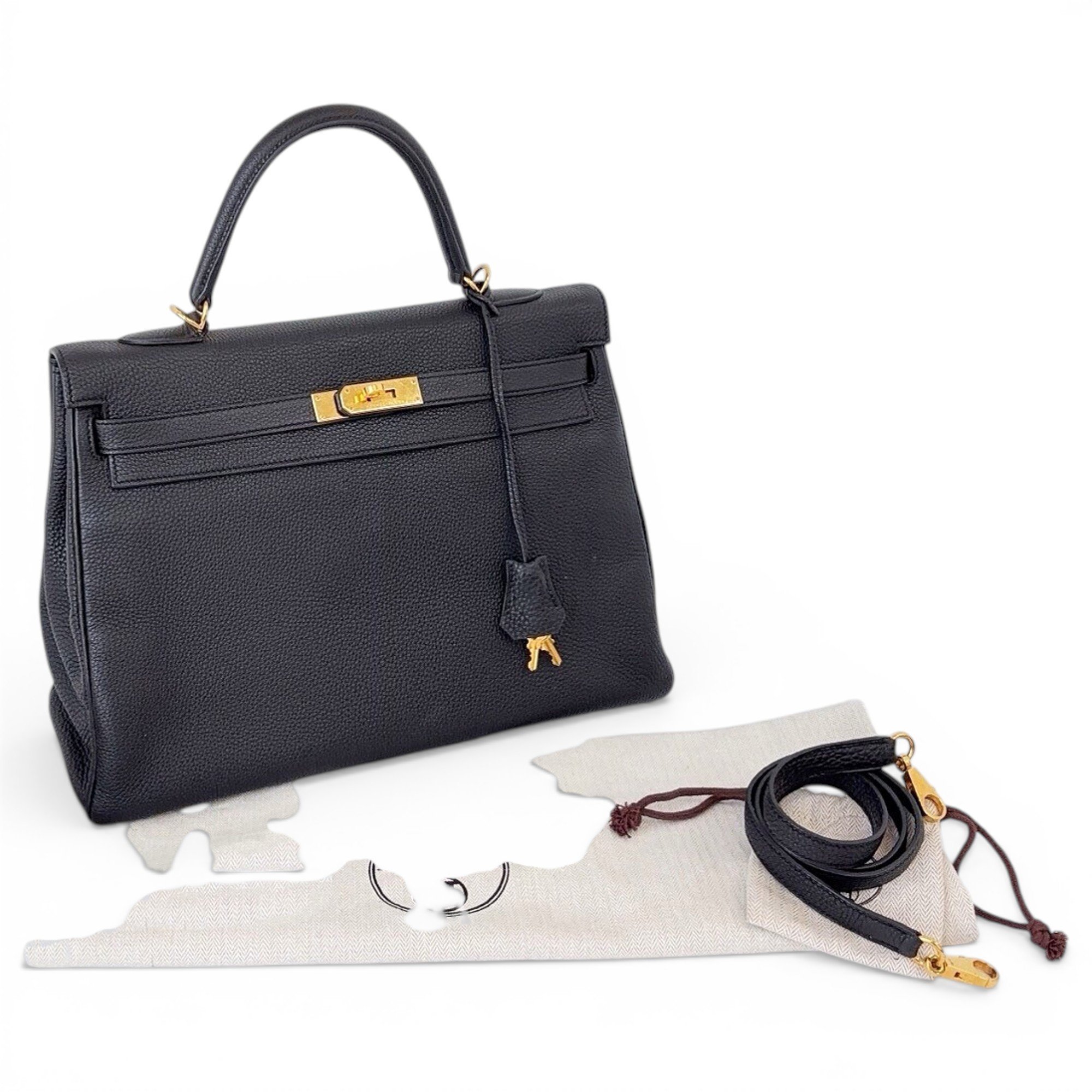 Kelly 35 leather handbag