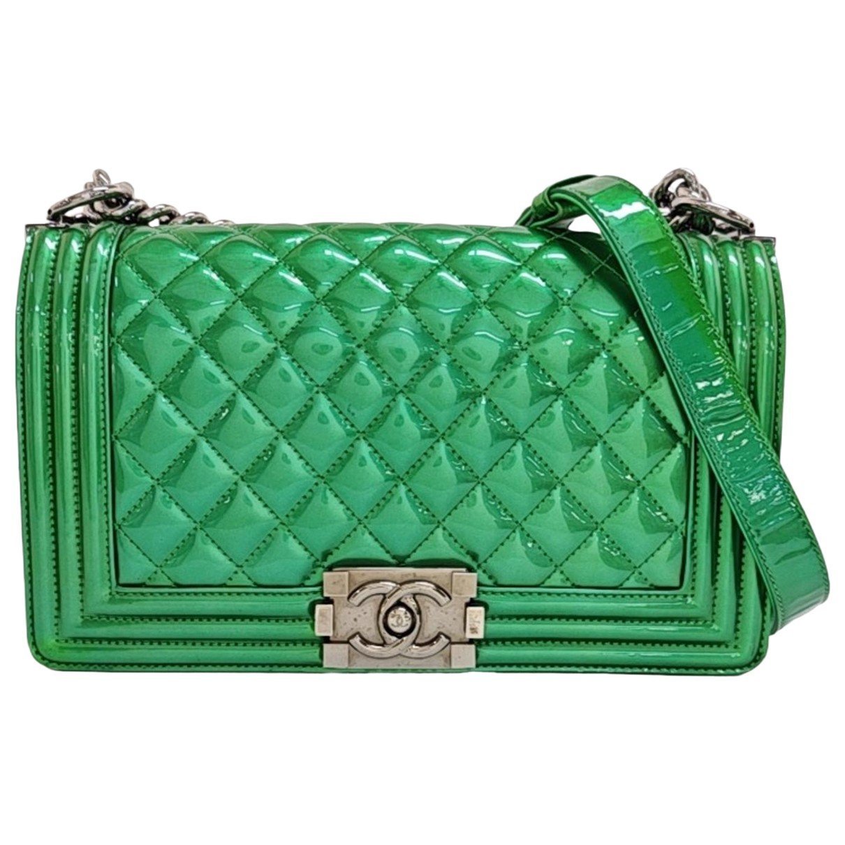 Patent leather crossbody bag