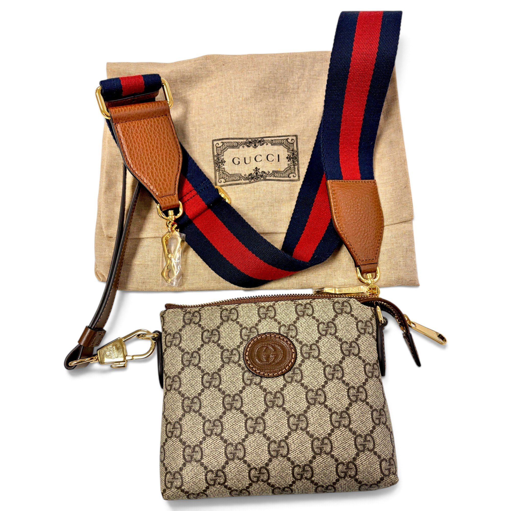 Ophidia leather crossbody bag