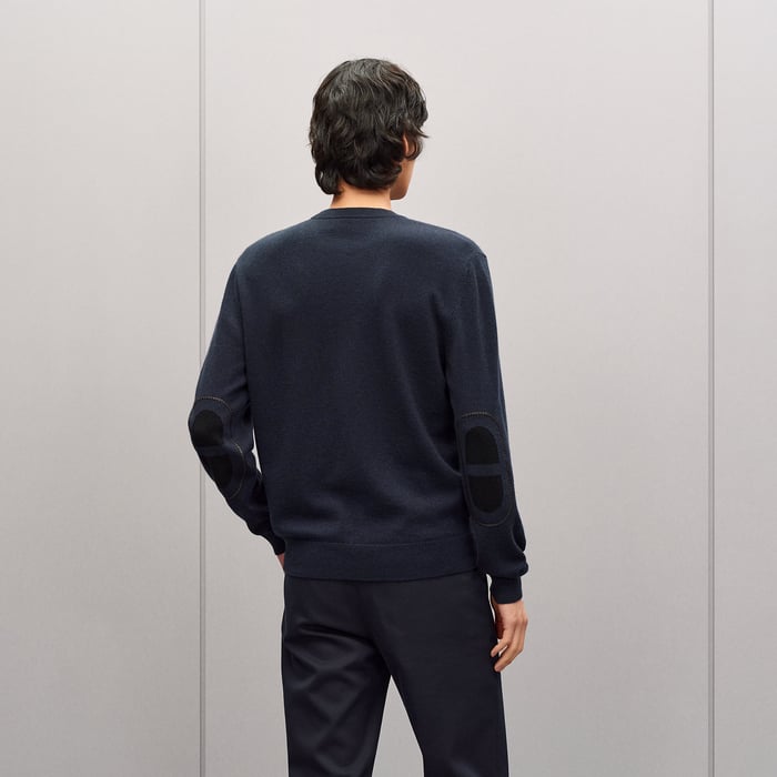 Marine "Maillon Chaine d'Ancre" Crewneck Cashmere Sweater