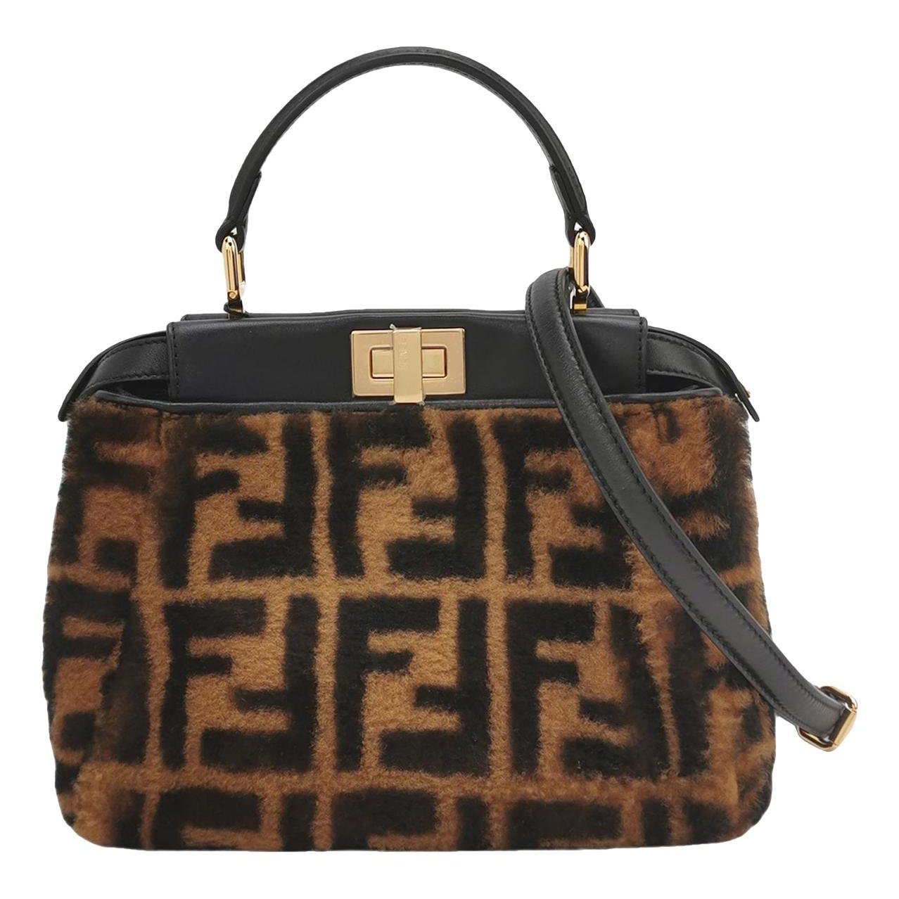 Peekaboo leather handbag