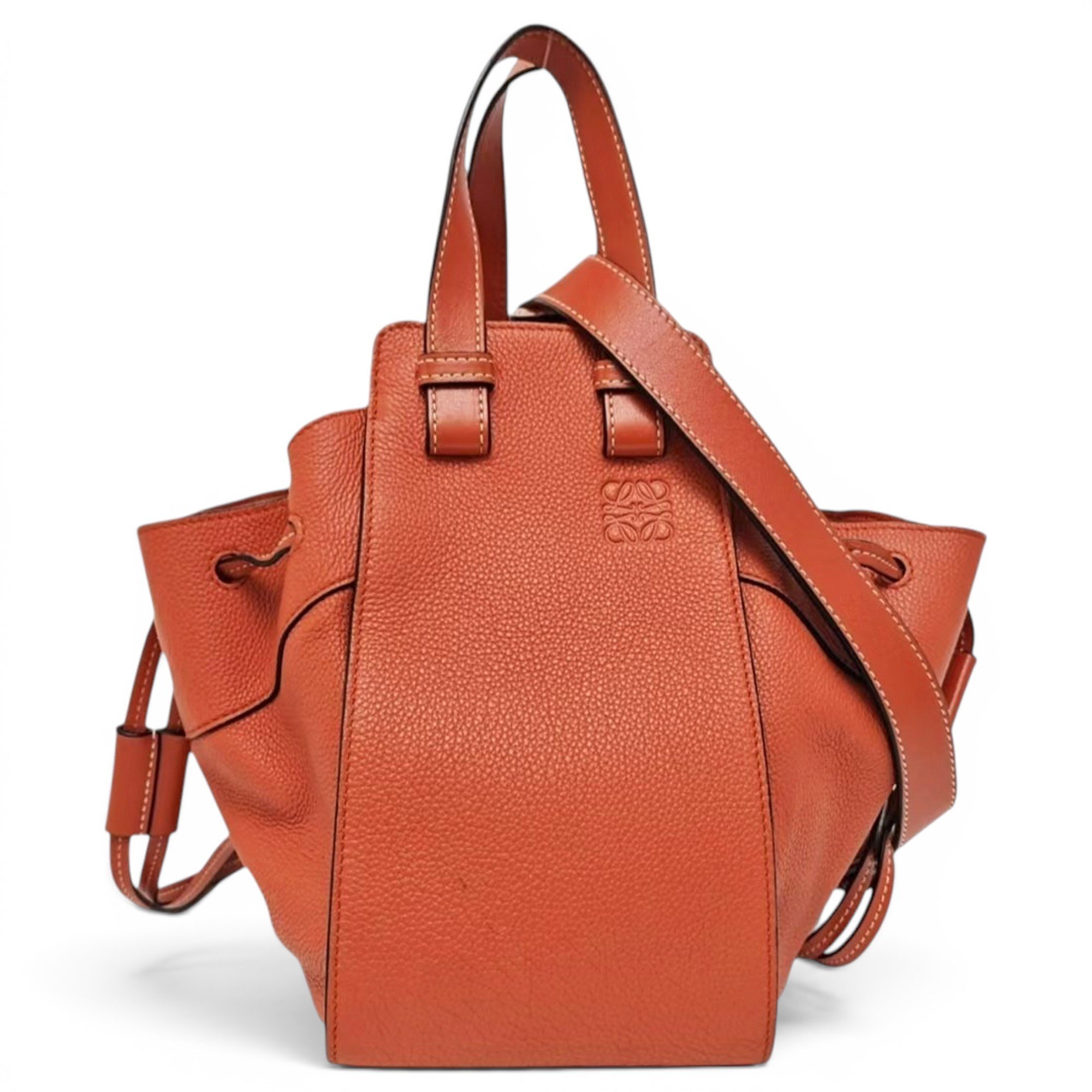 Hammock leather handbag