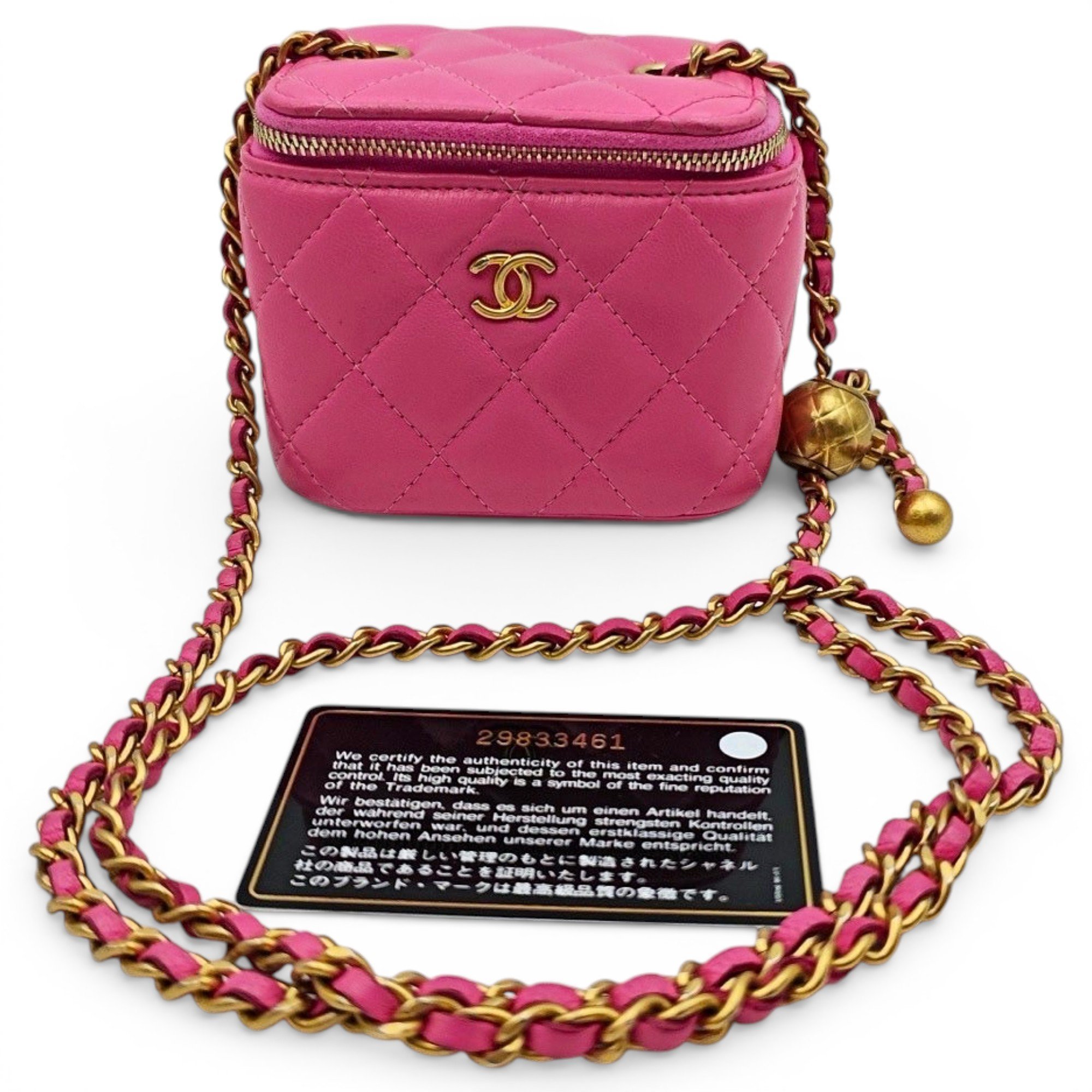 Vanity leather handbag