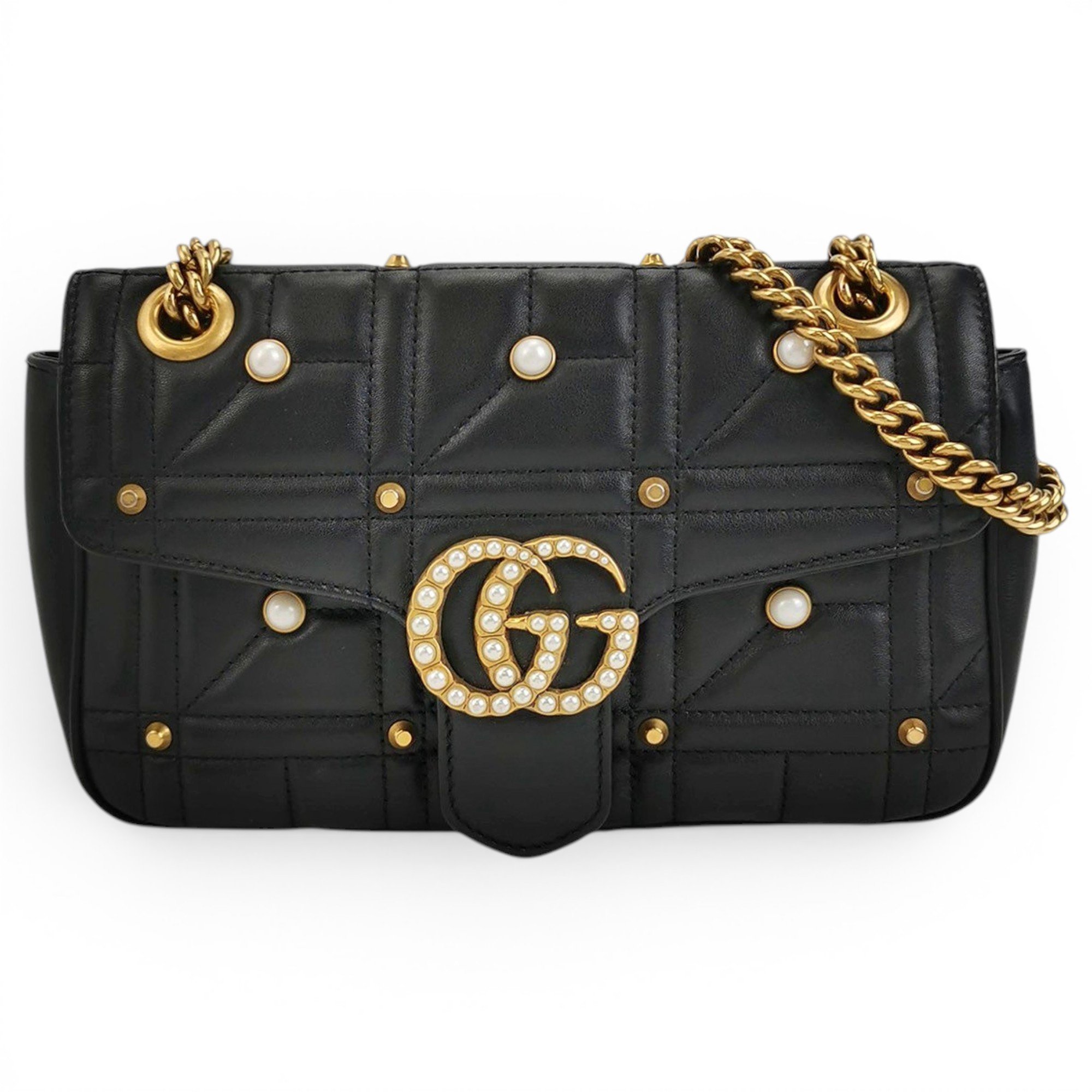 GG Marmont Flap leather crossbody bag