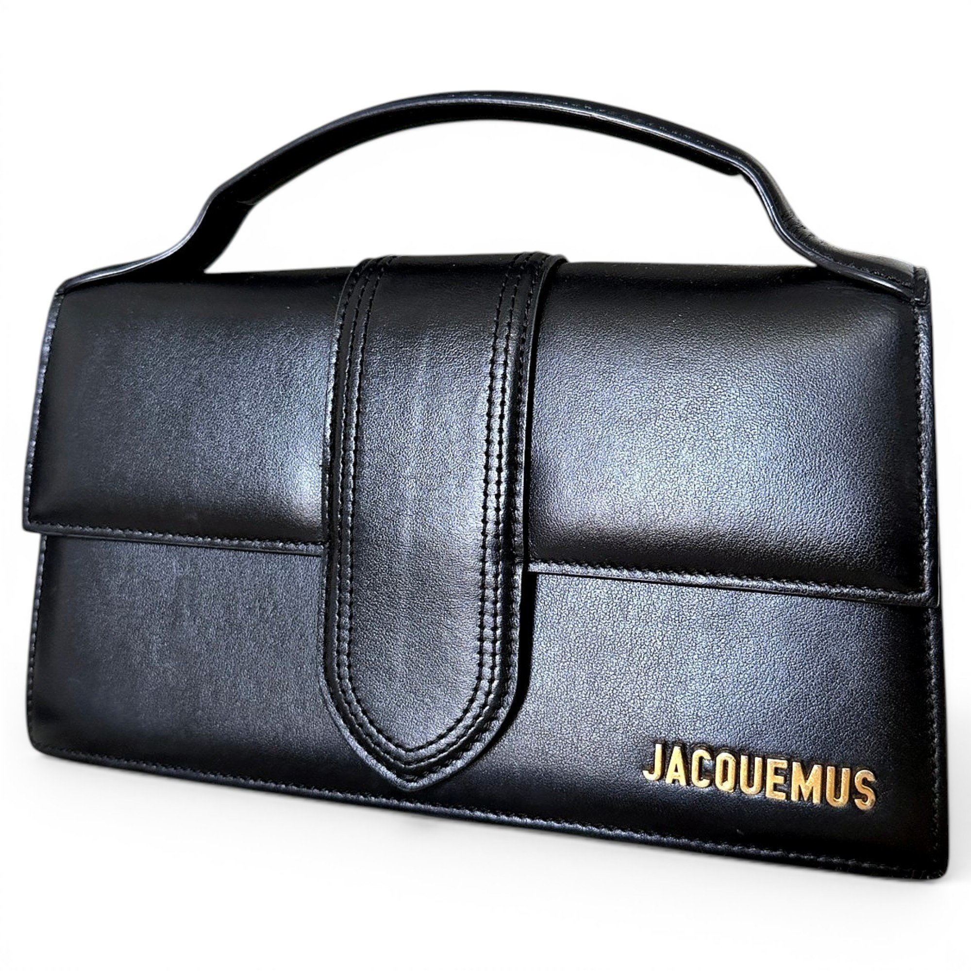 Leather clutch bag