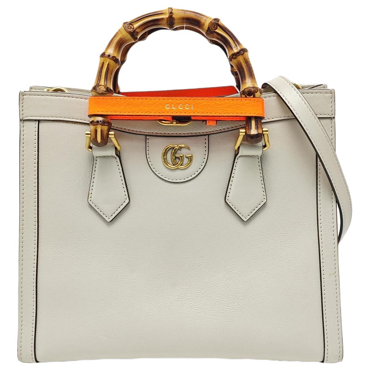 Diana Bamboo leather handbag