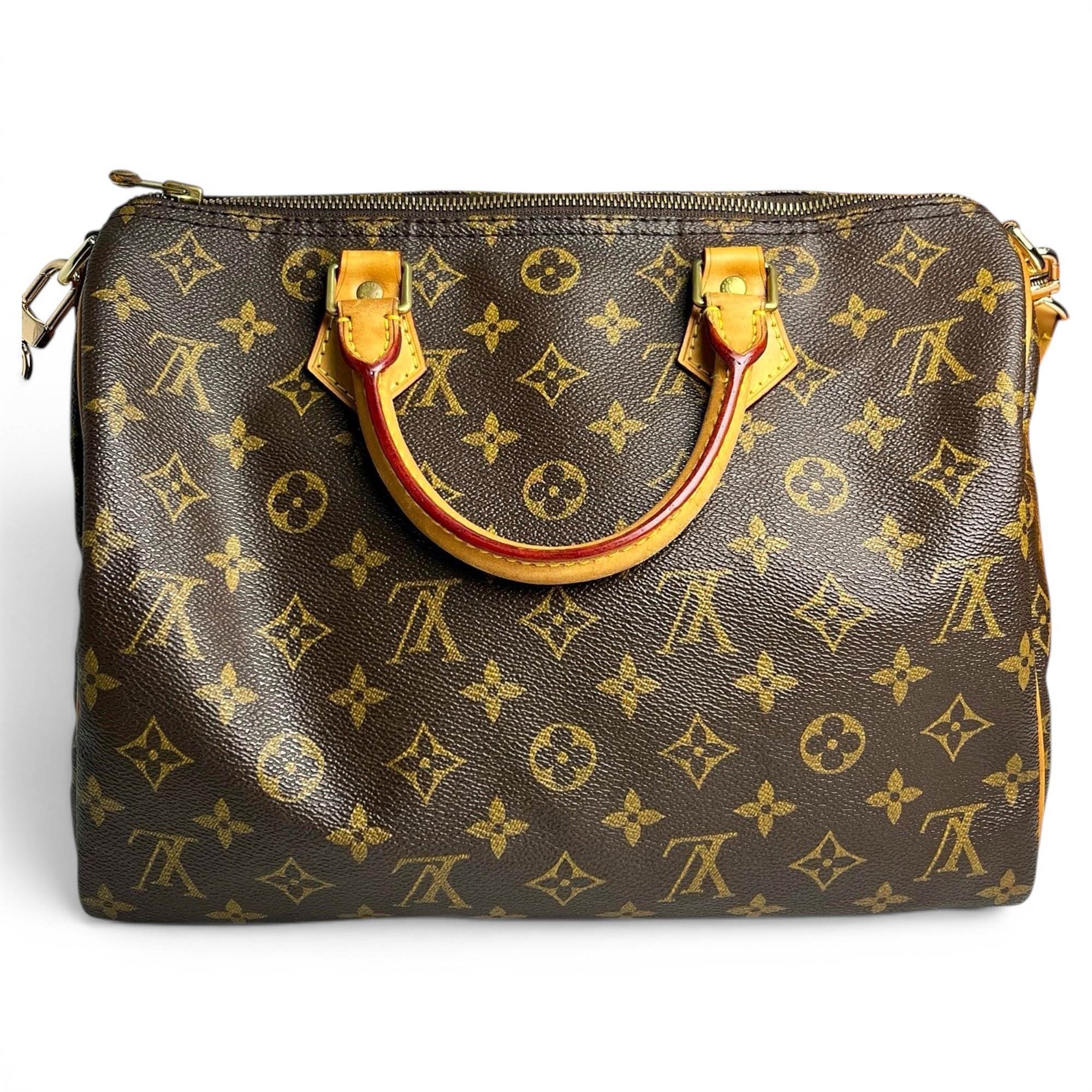 Speedy leather handbag