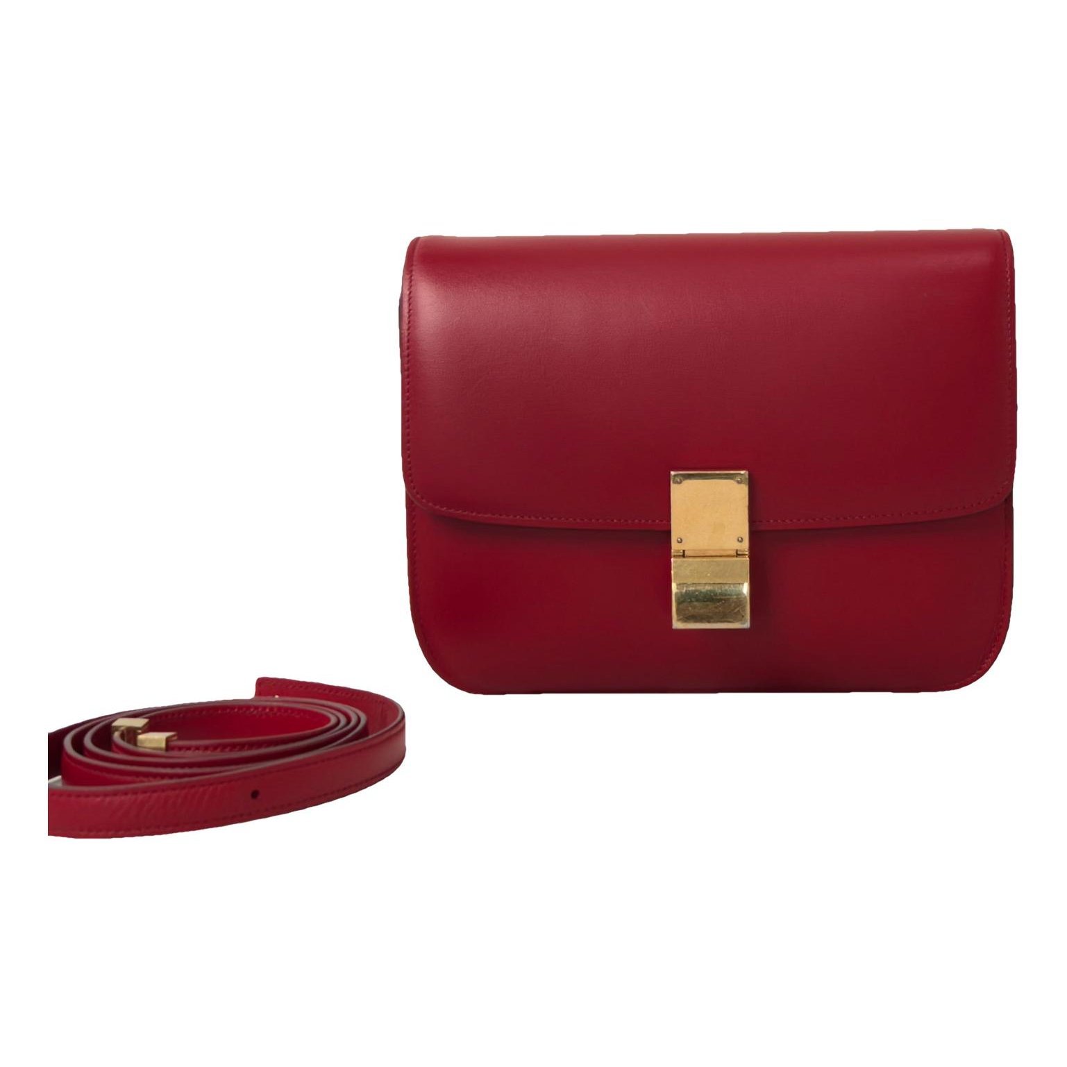 Classic leather crossbody bag