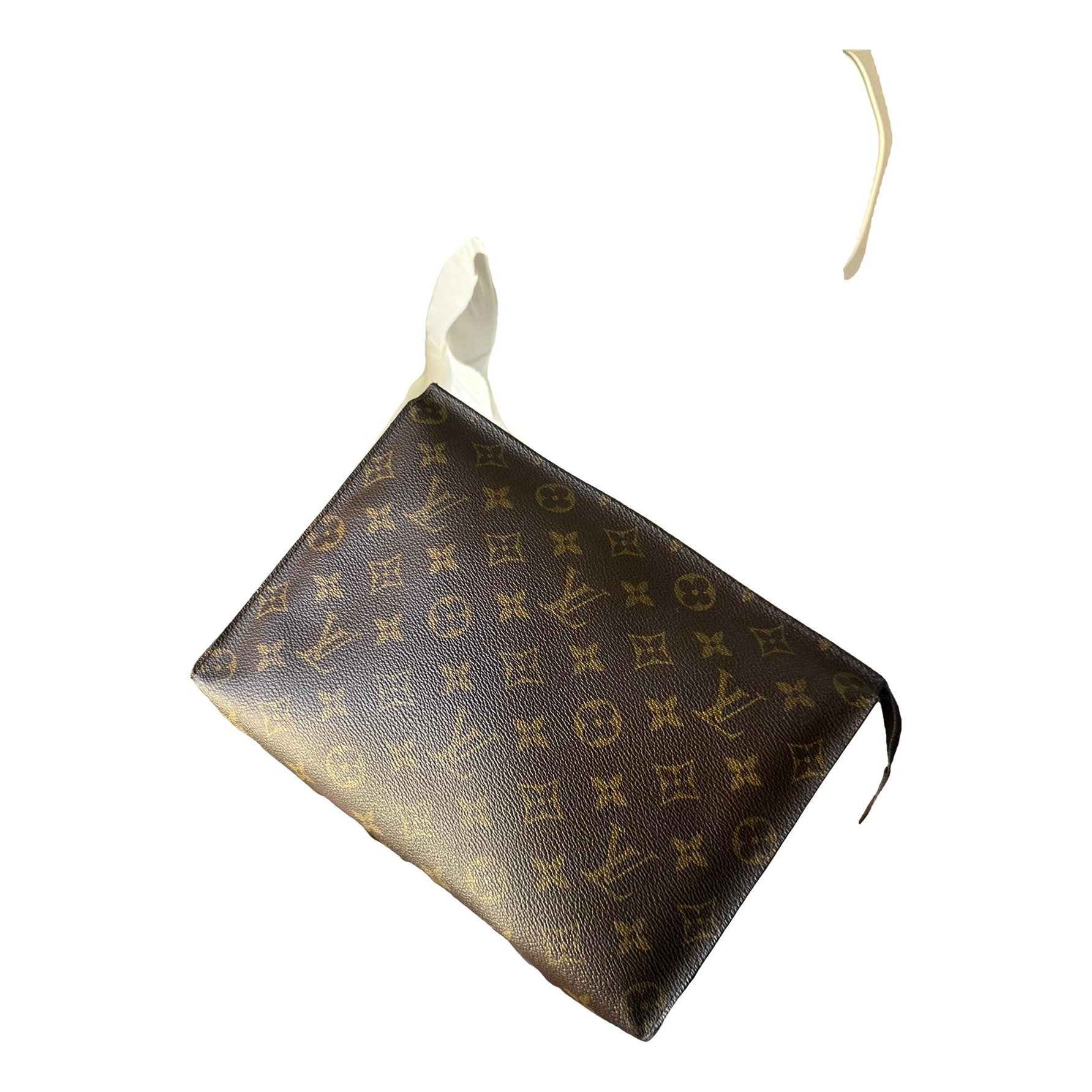 Leather clutch bag