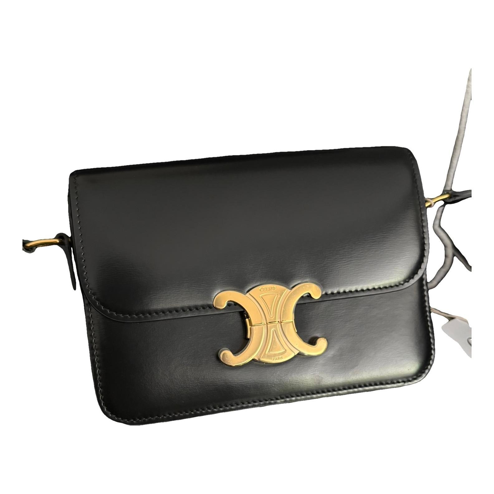 Triomphe leather handbag