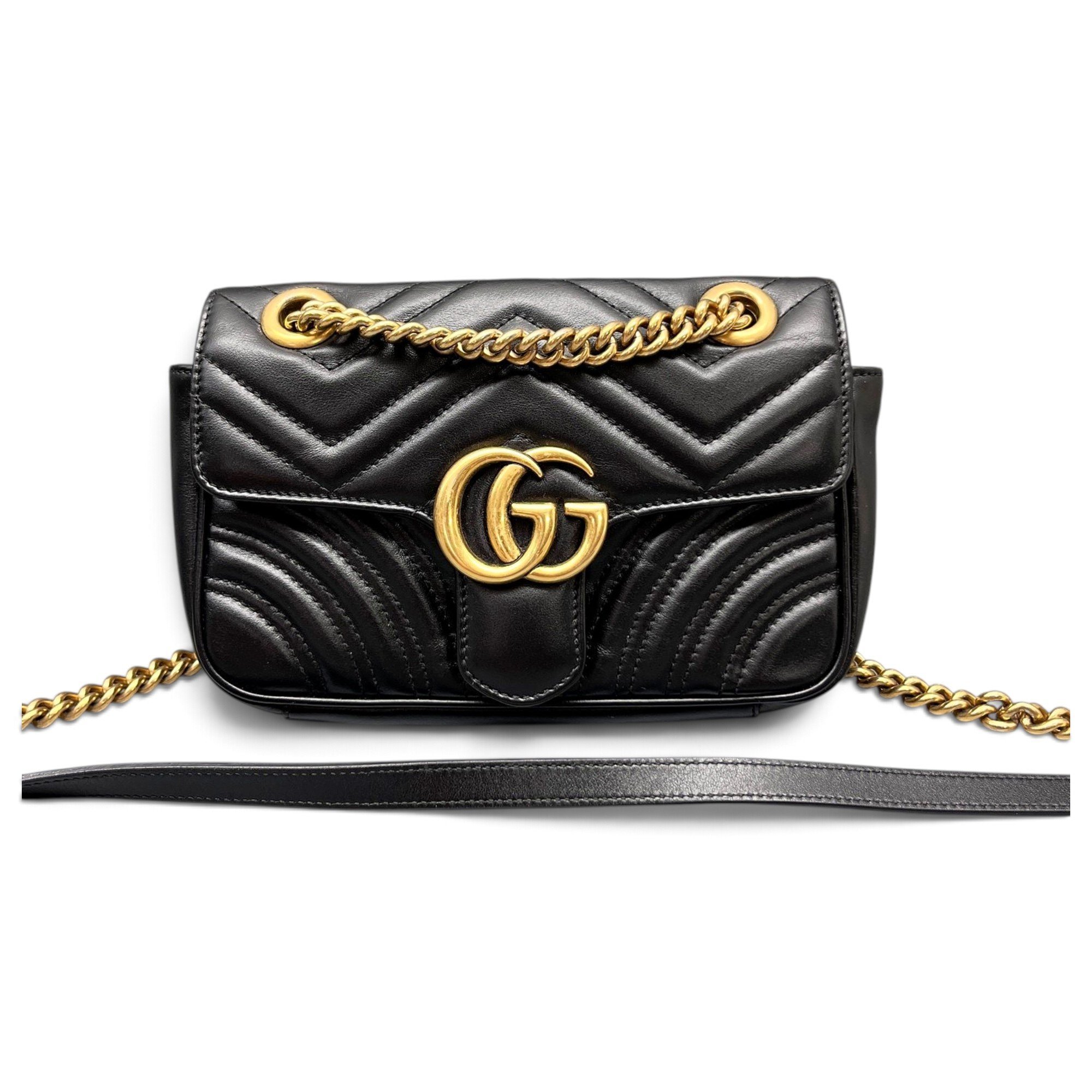 GG Marmont Flap leather crossbody bag