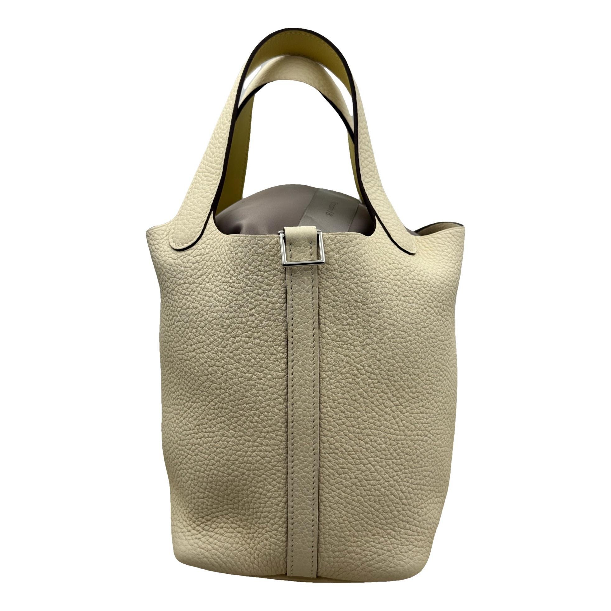 Hermes Picotin 18 Handbag Clemence Leather