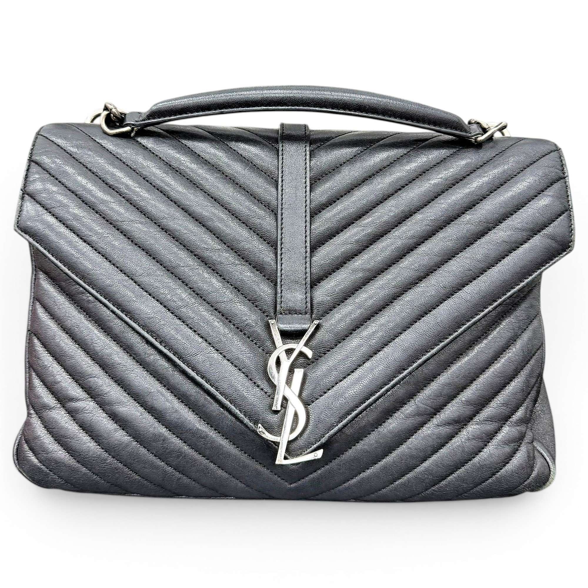 Collége monogramme leather handbag