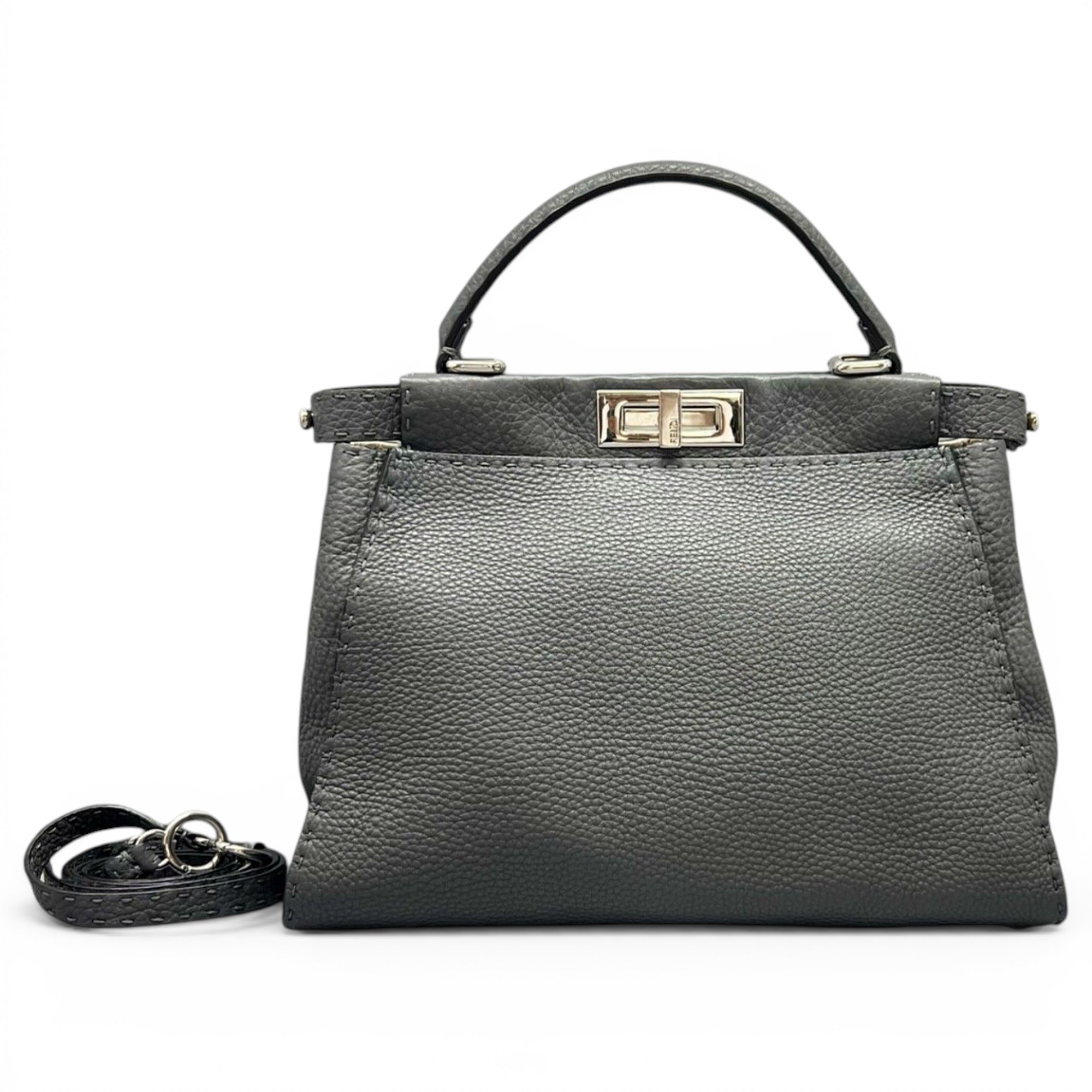Peekaboo leather handbag