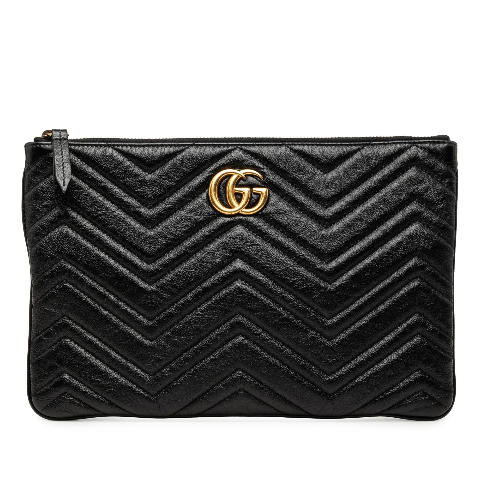 Marmont leather clutch bag