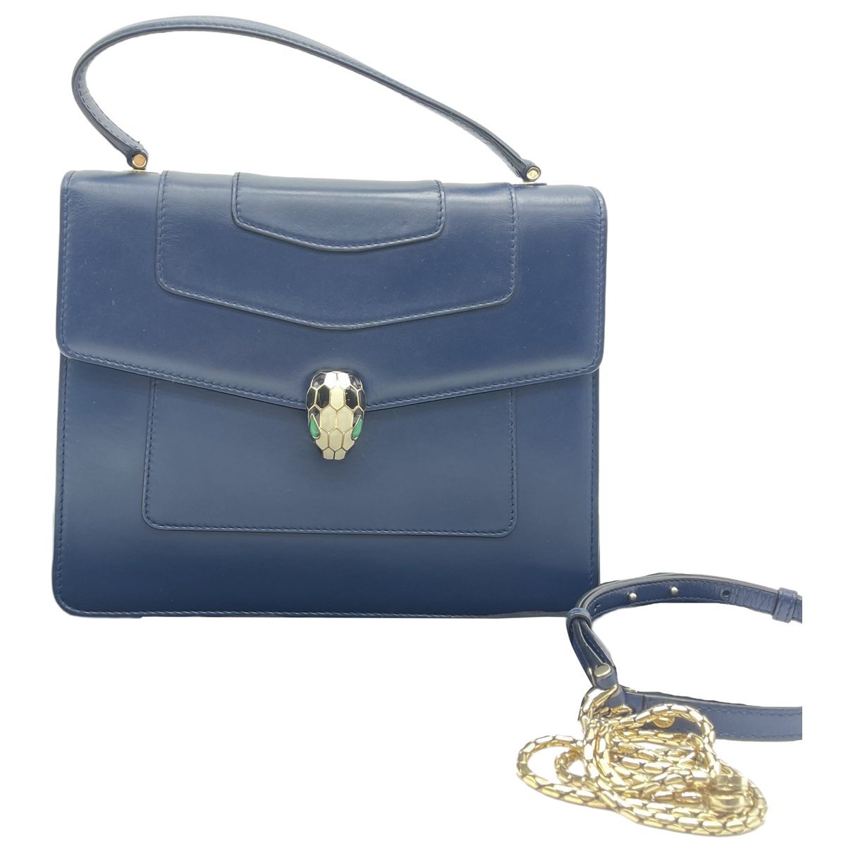 Serpenti leather handbag