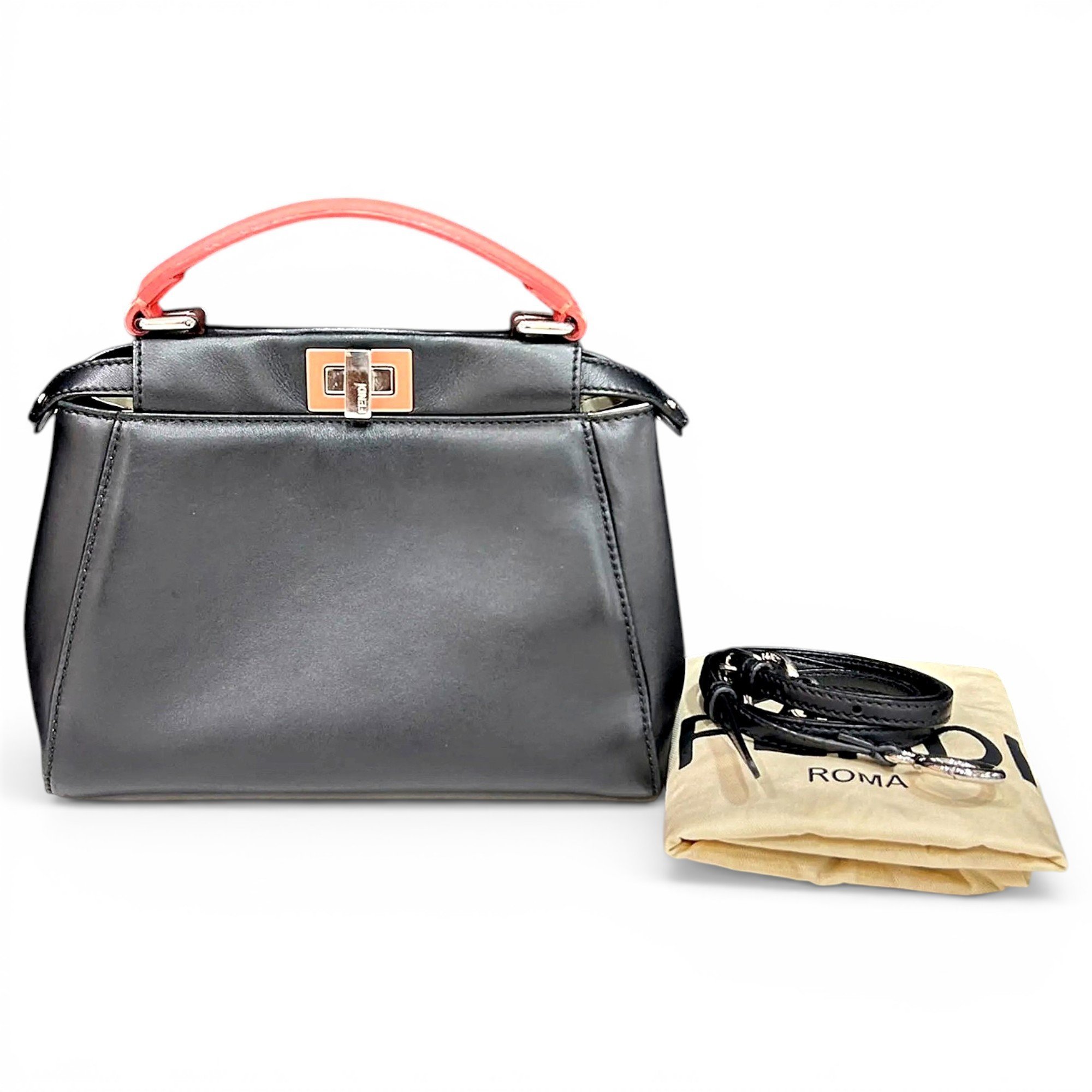 Peekaboo leather handbag