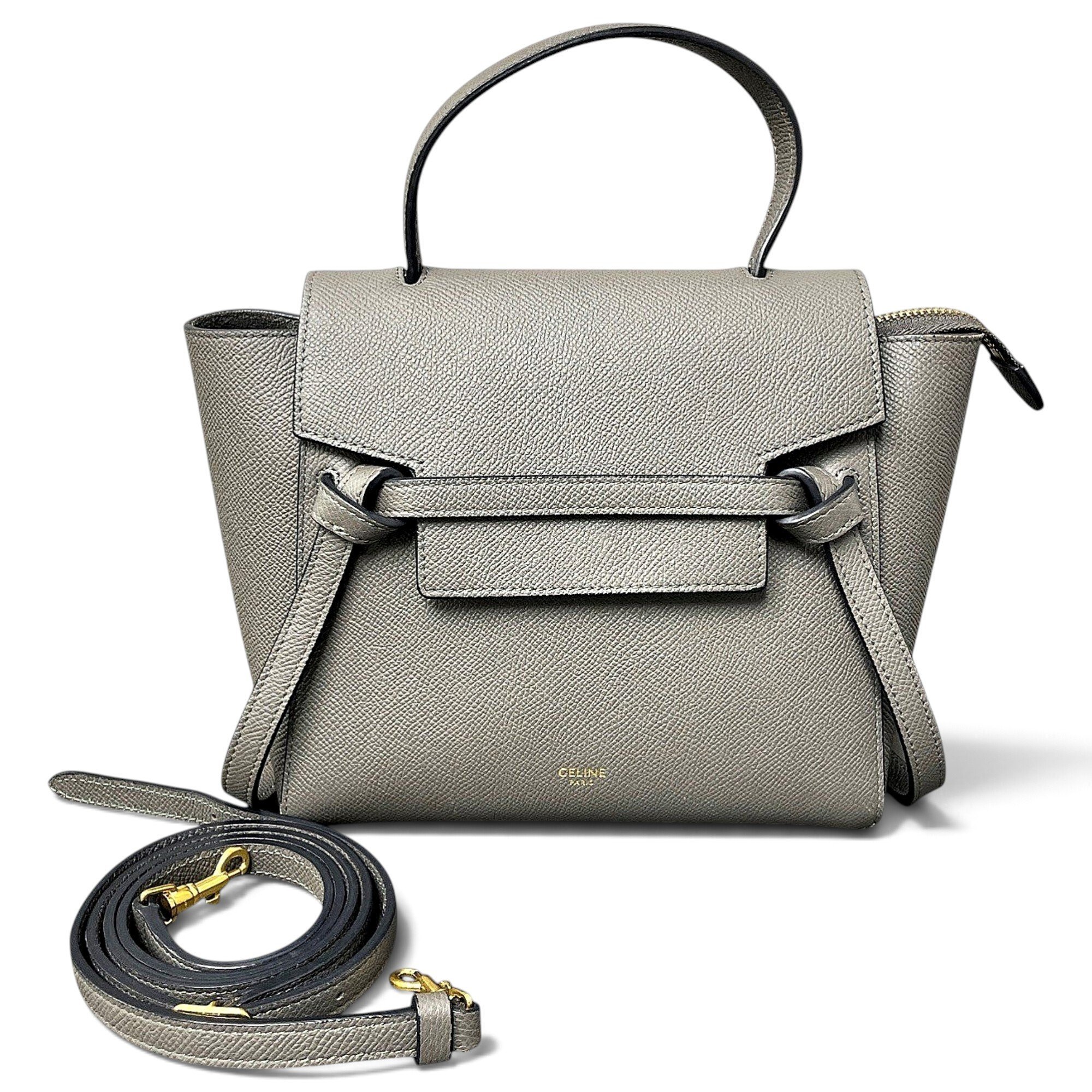 Belt leather handbag