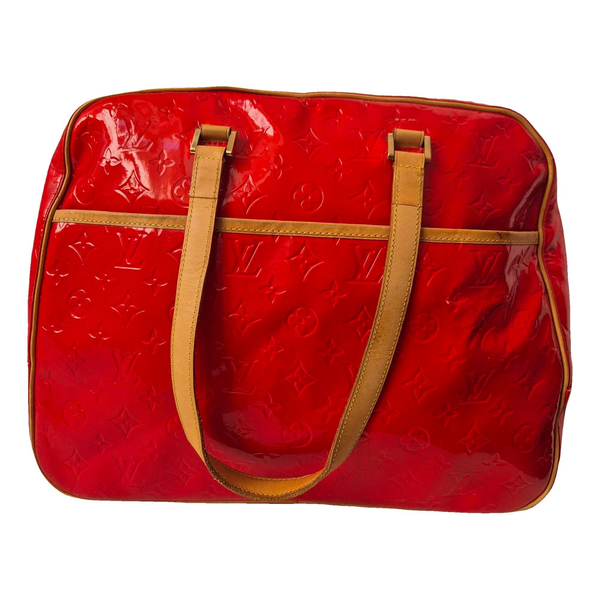 Sutton patent leather handbag
