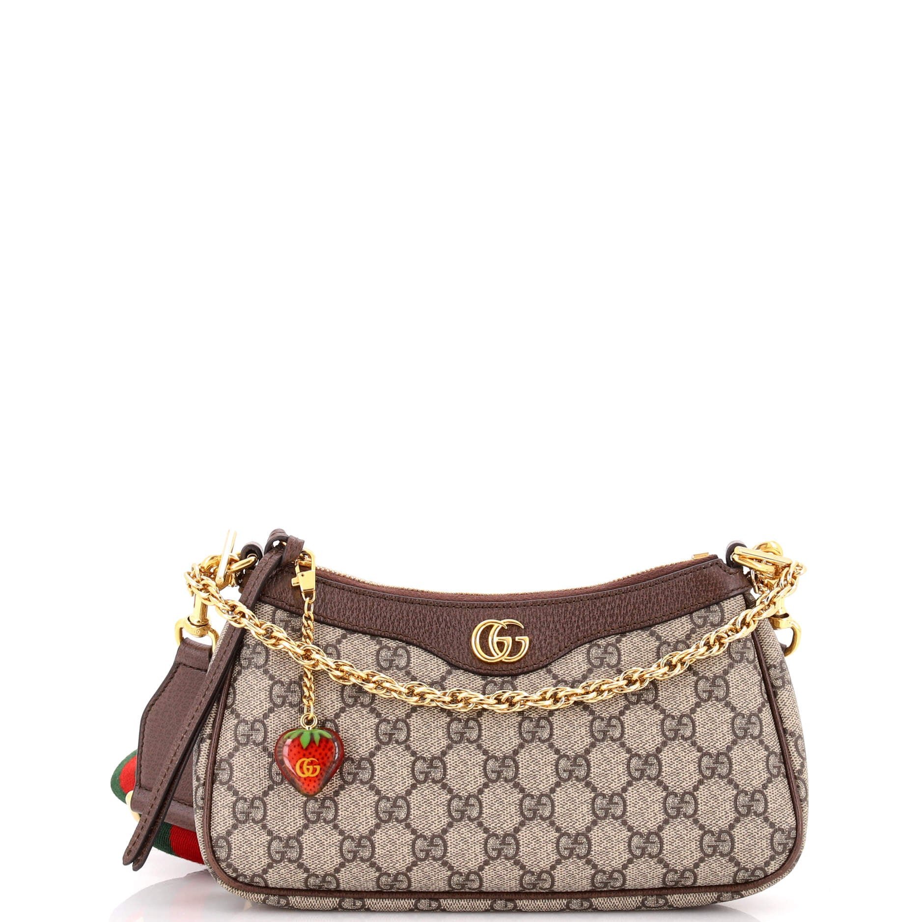 Ophidia Charm Shoulder Bag GG Coated Canvas Small