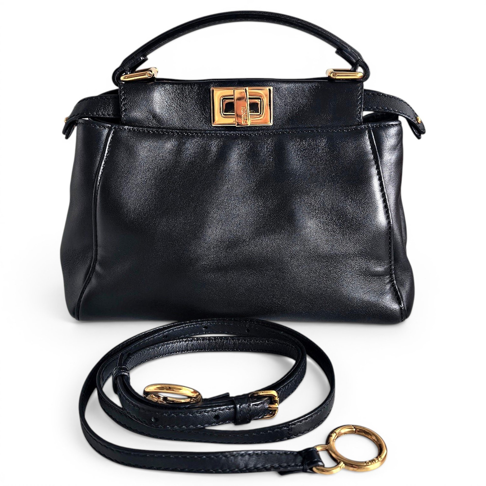 Peekaboo leather handbag