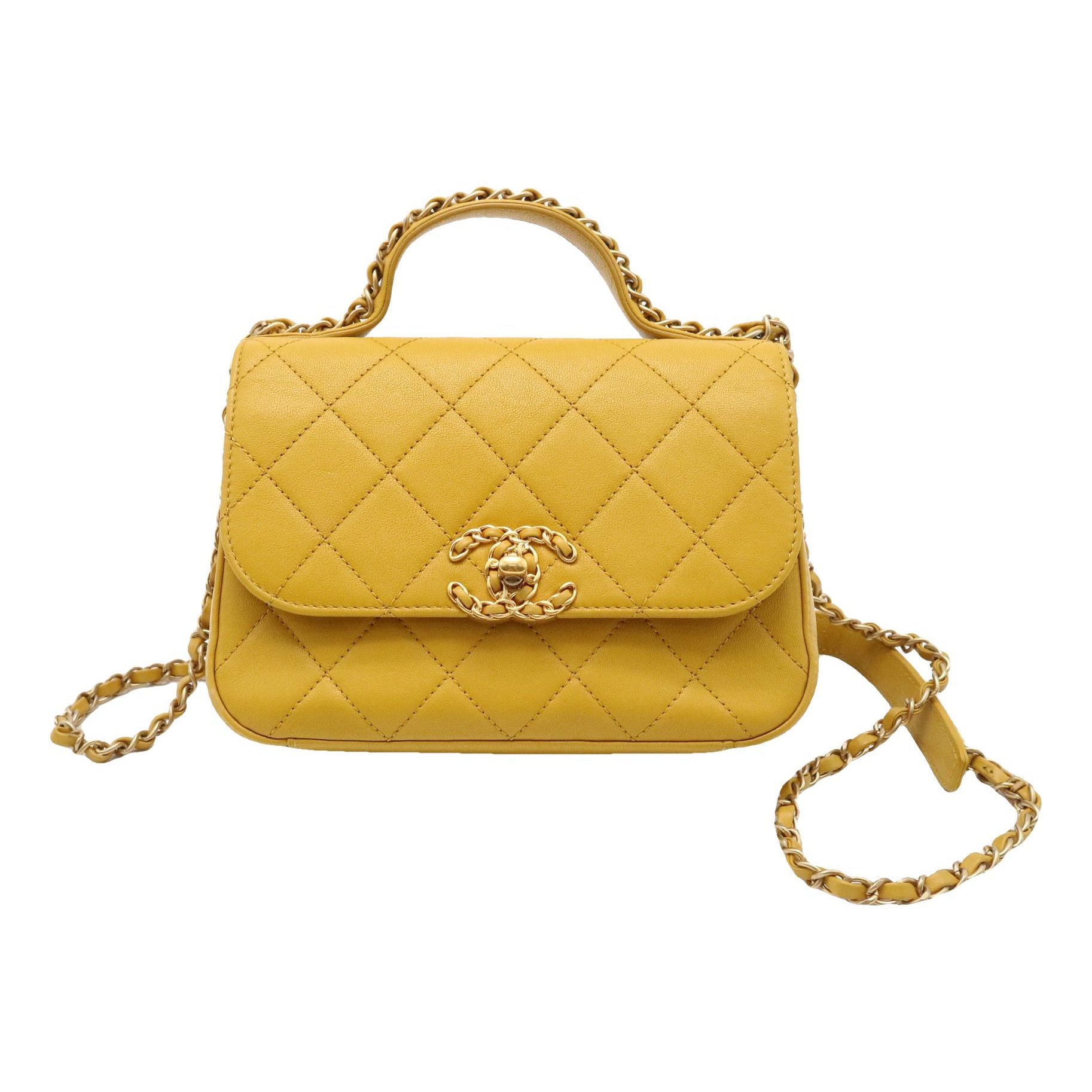 Wallet On Chain Chanel 19 leather handbag