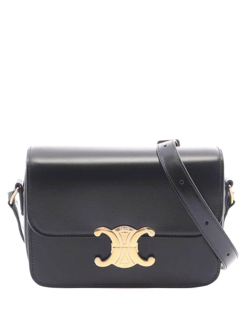 2010-2026 Teen Shiny Calfskin Triomphe crossbody bag