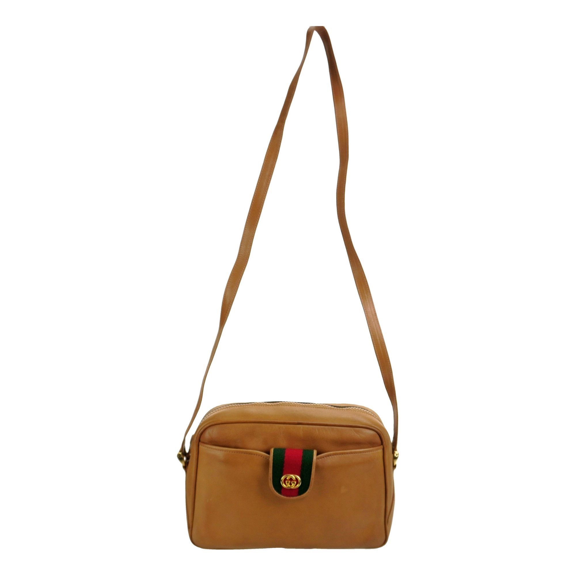 Ophidia Zip leather crossbody bag