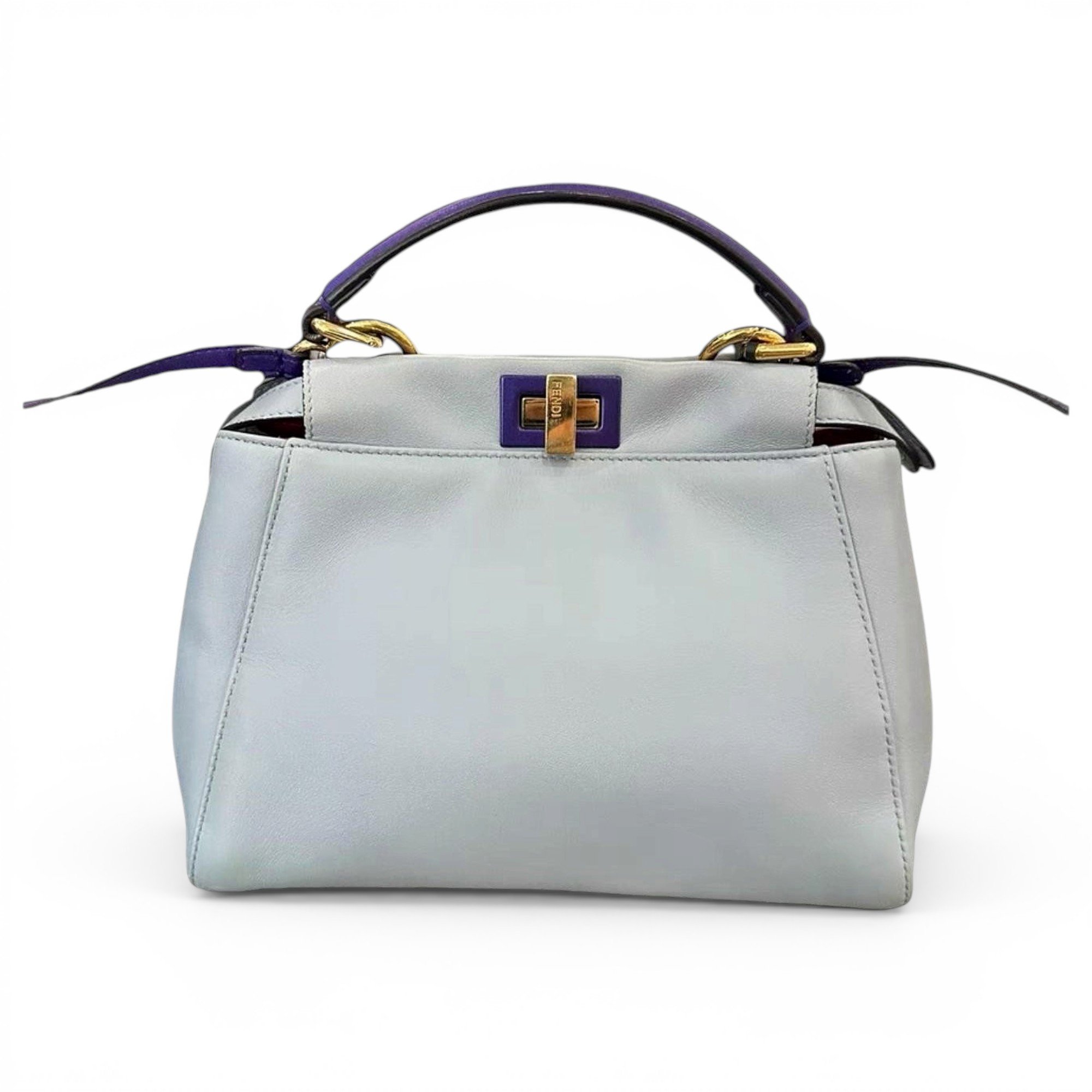 Peekaboo leather handbag