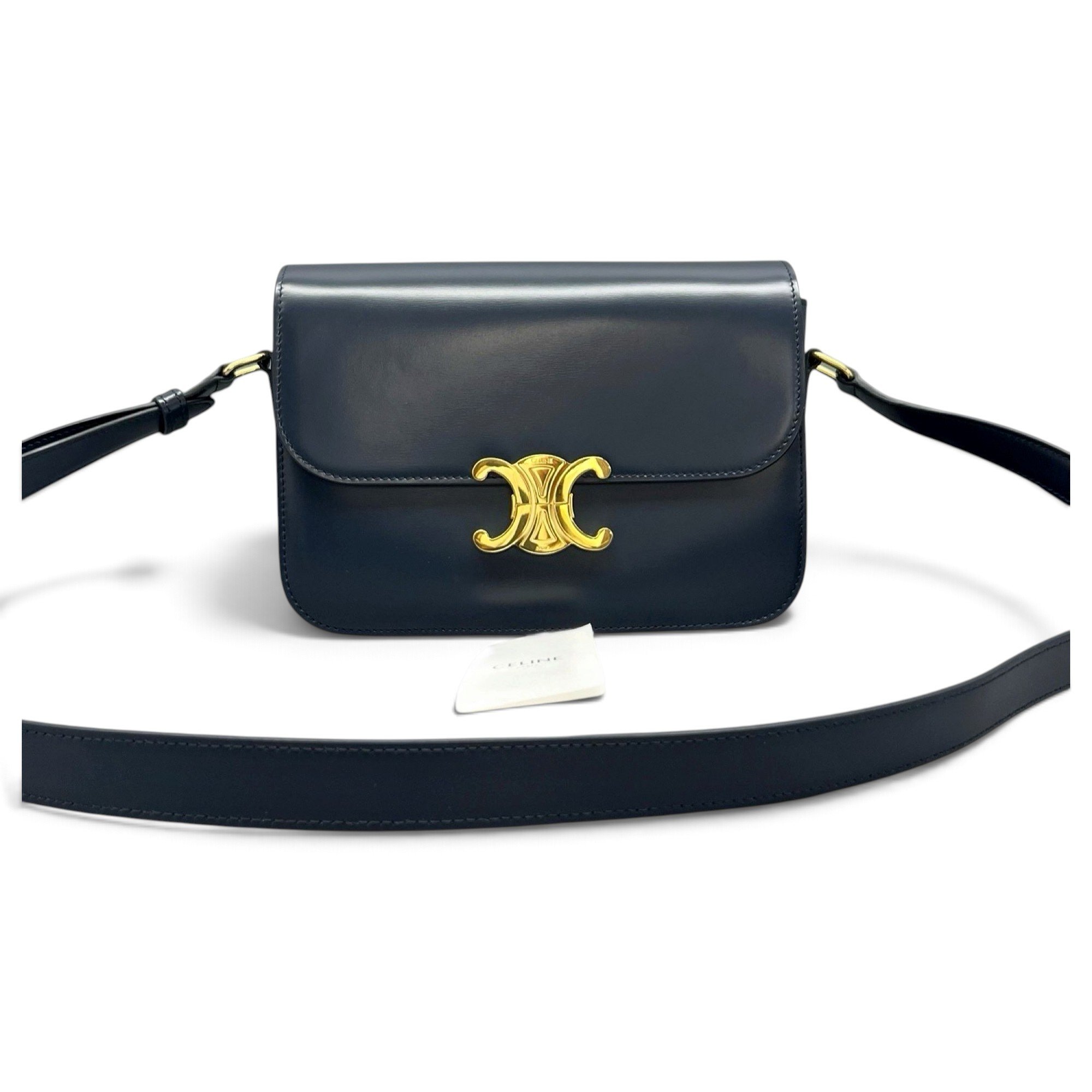 Triomphe leather crossbody bag