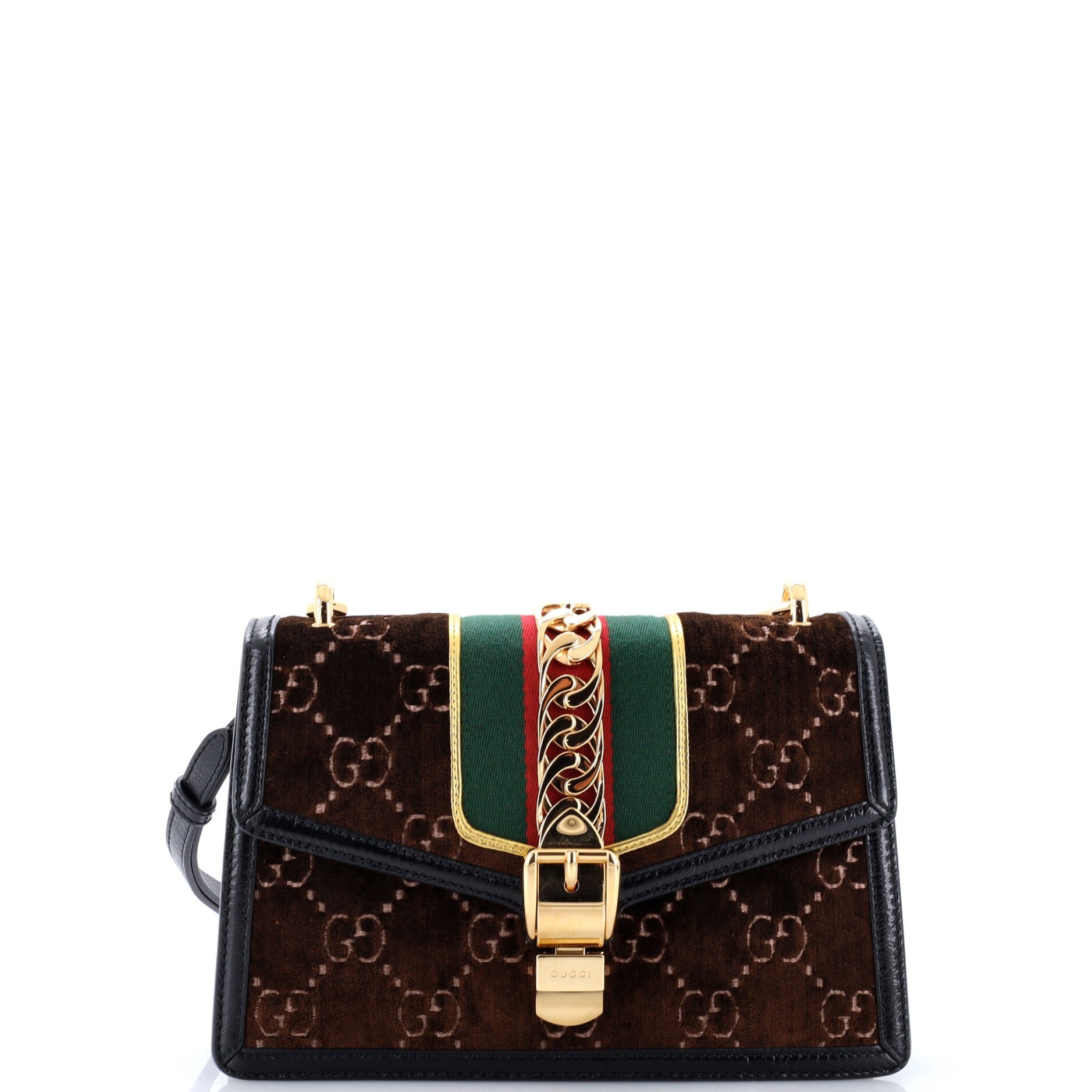 Sylvie Shoulder Bag GG Velvet Small