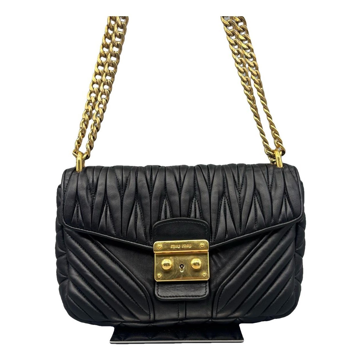 Miu Confidential leather handbag