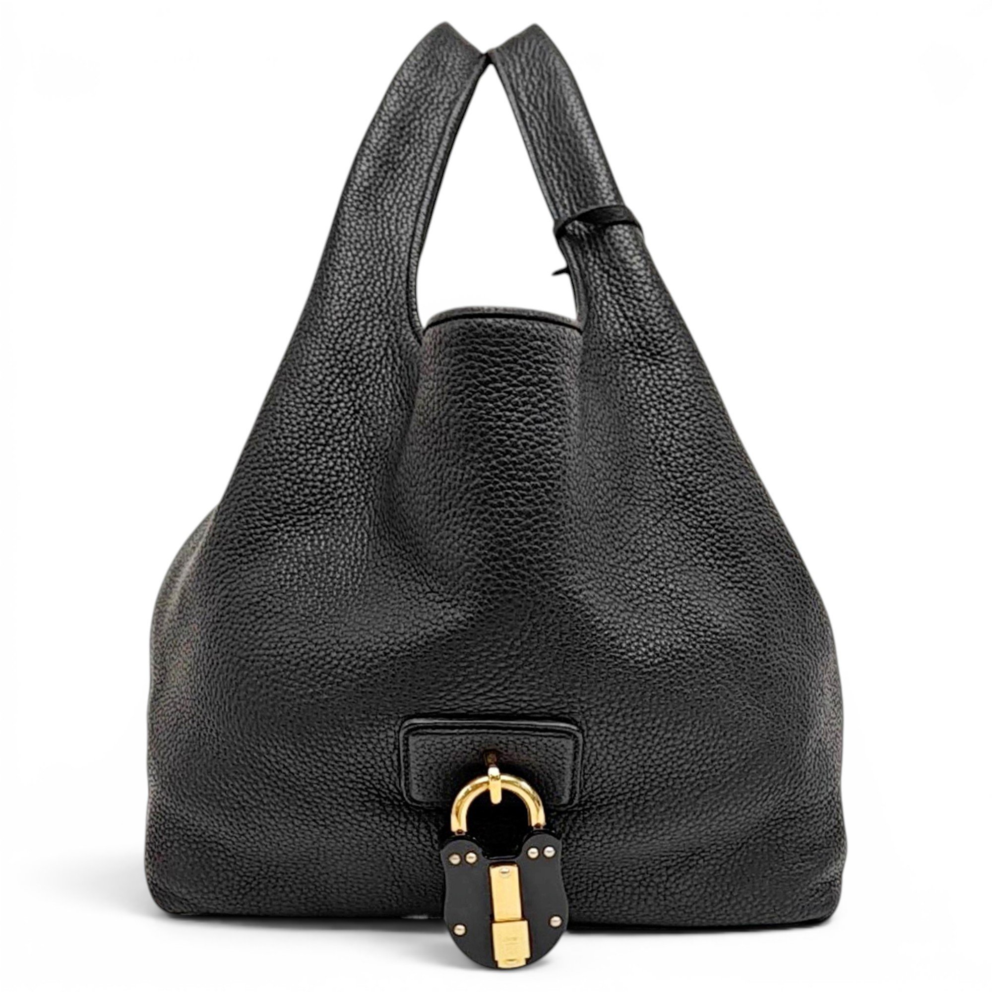 Anagram leather handbag
