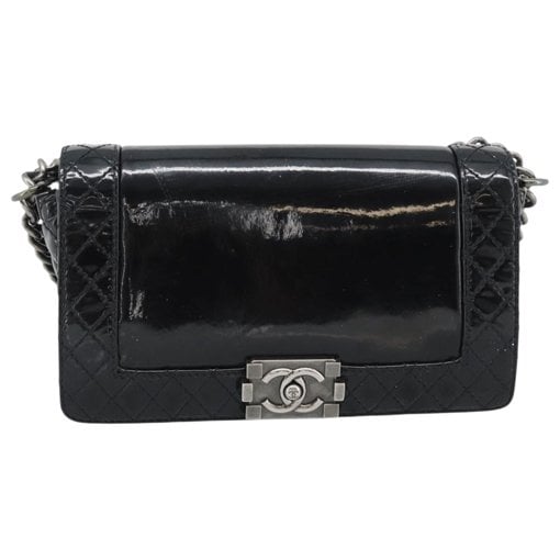 Boy patent leather handbag