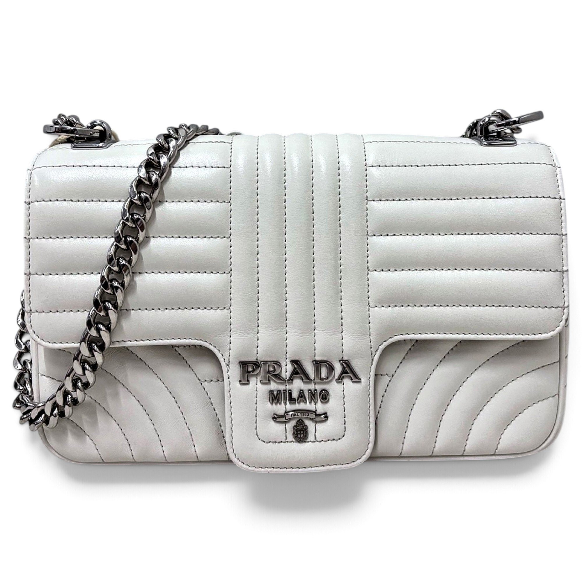 Diagramme leather handbag