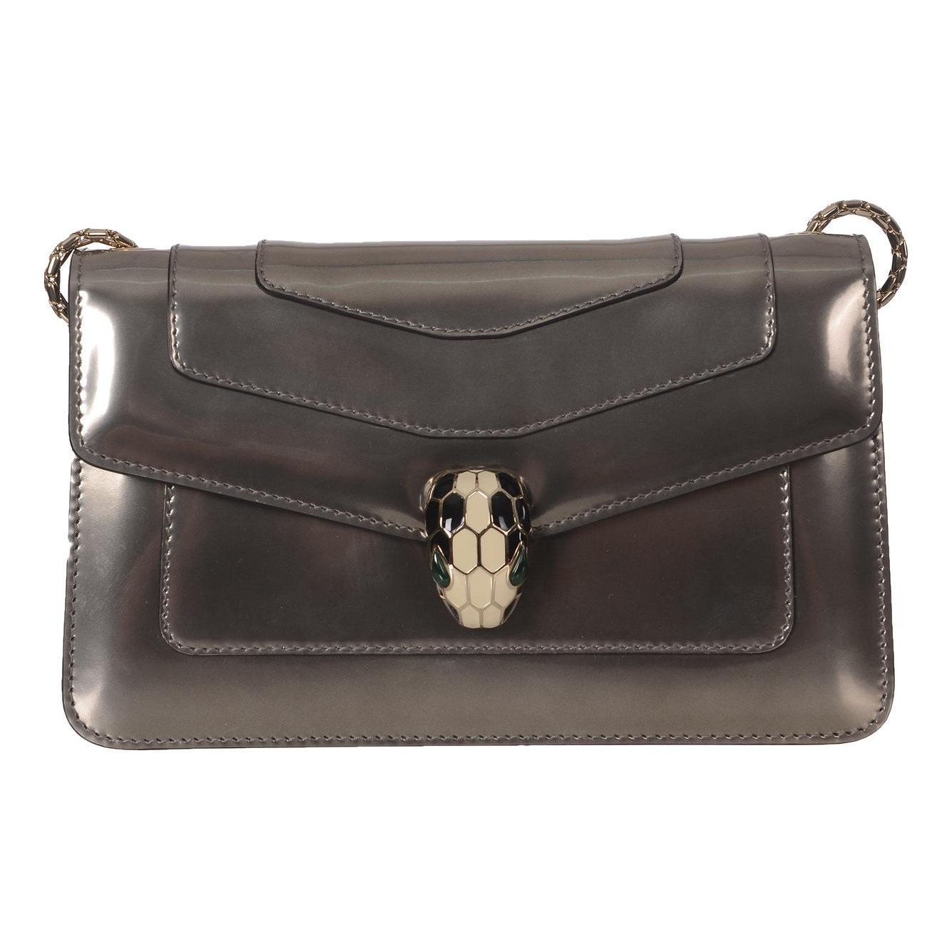 Serpenti leather handbag