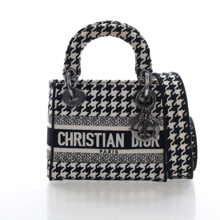 Christian Dior Mini Houndstooth Lady D-Lite