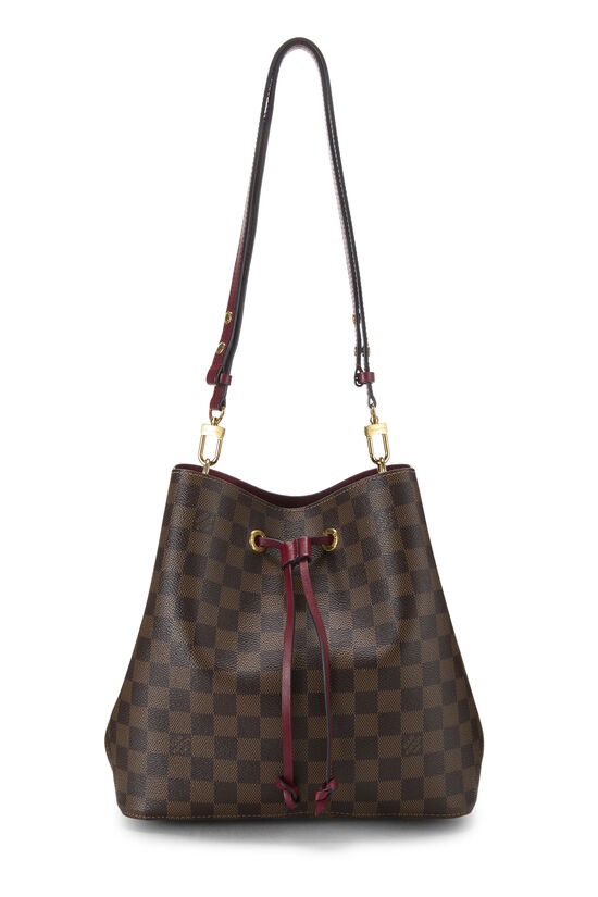 Louis Vuitton Burgundy Damier Ebene Neo Noé