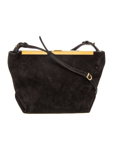 Suede Augusta Crossbody Bag Large