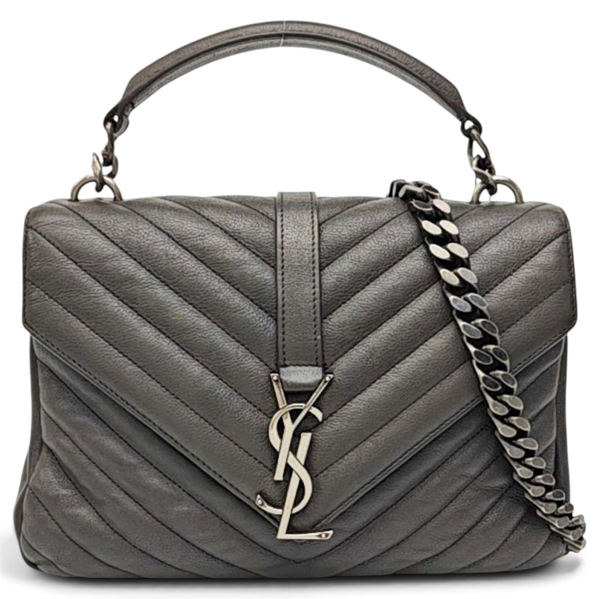 Collége monogramme leather handbag