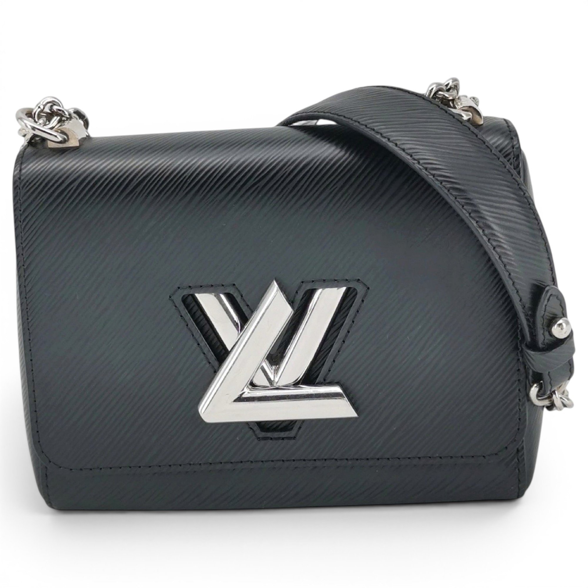 Twist leather handbag