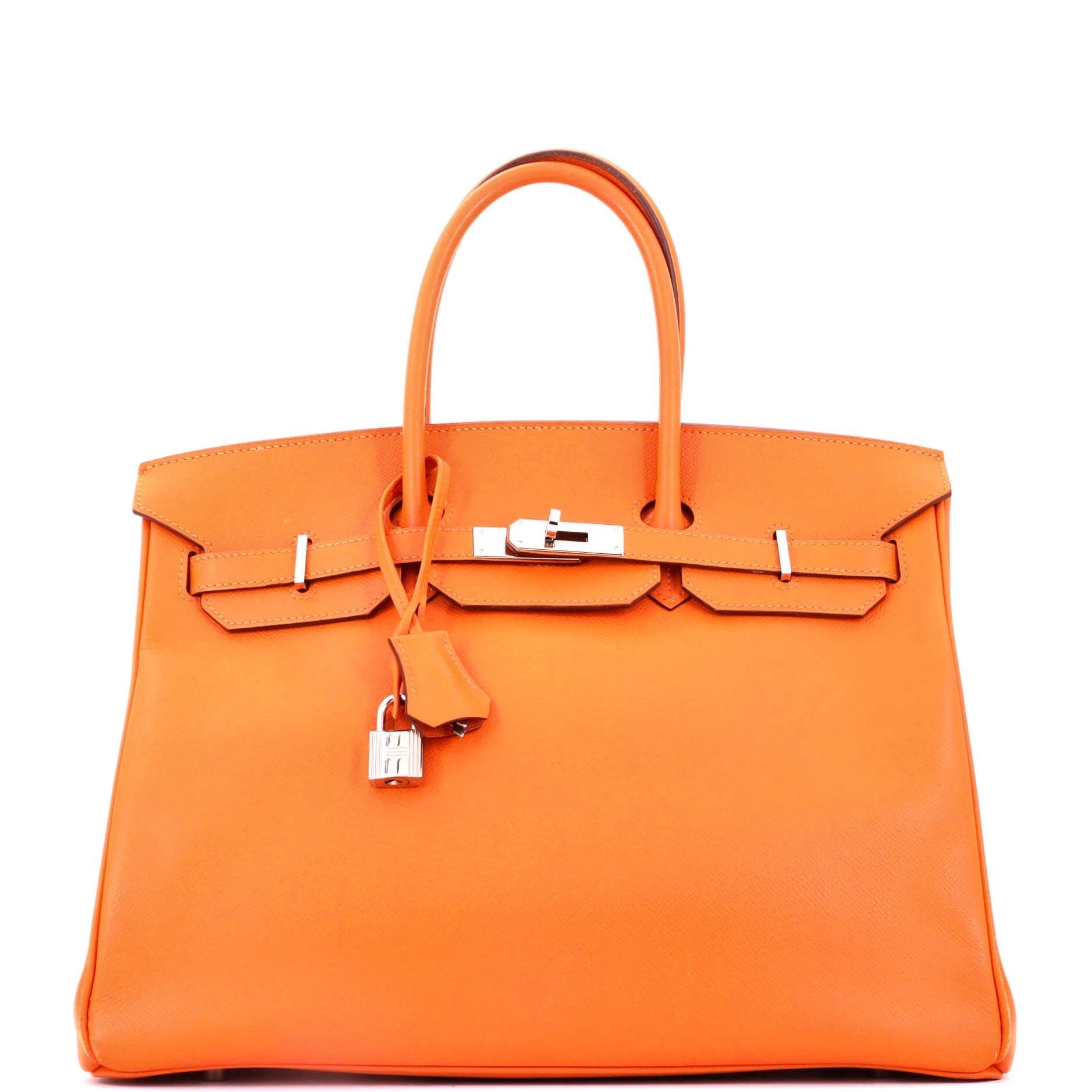 Birkin 35 leather handbag